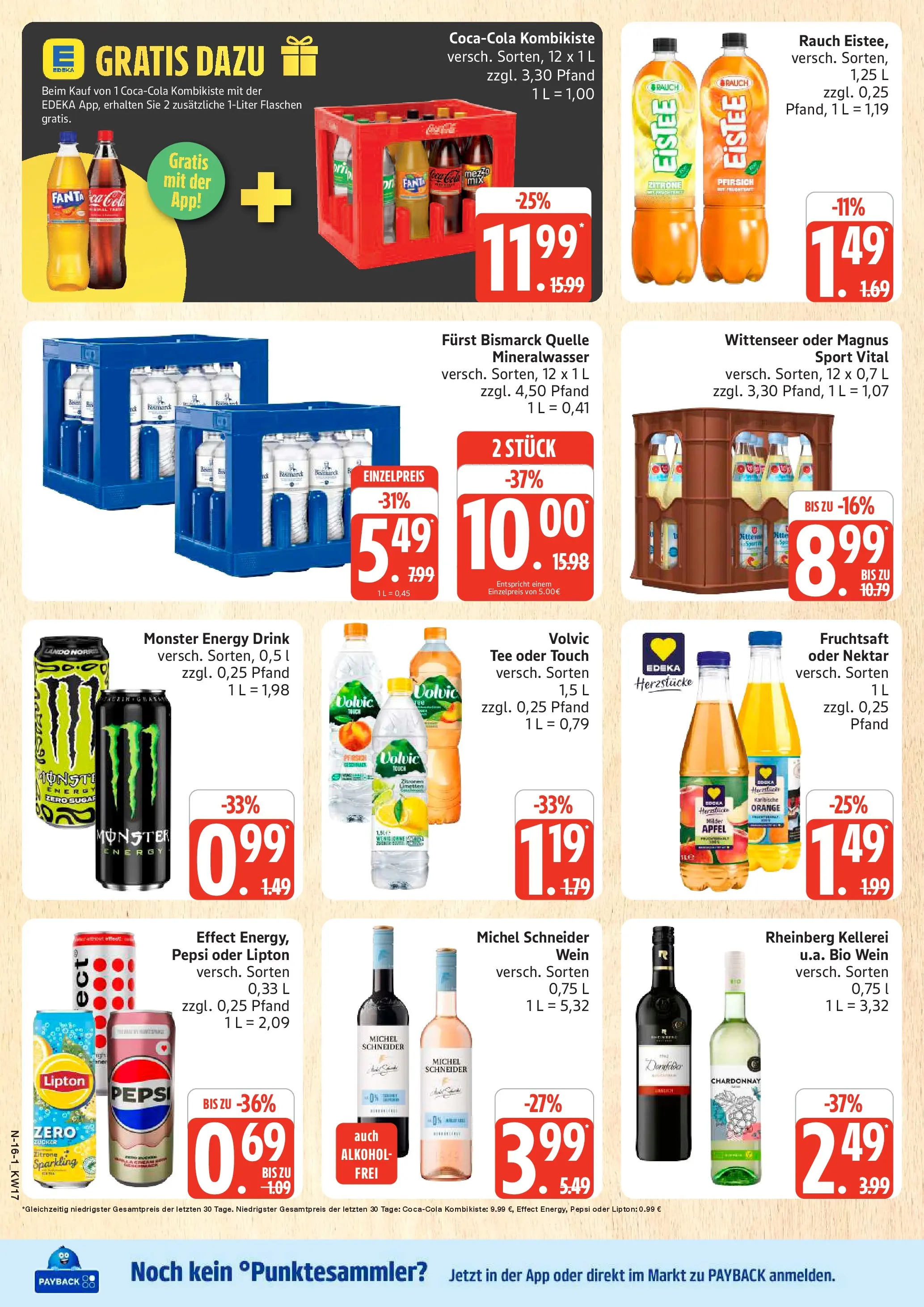 Marktkauf Prospekt Cuxhaven	 (ab 20.04.2026) » Angebote online | Seite: 16 | Produkte: Fanta, Wein, Volvic, Fruchtsaft