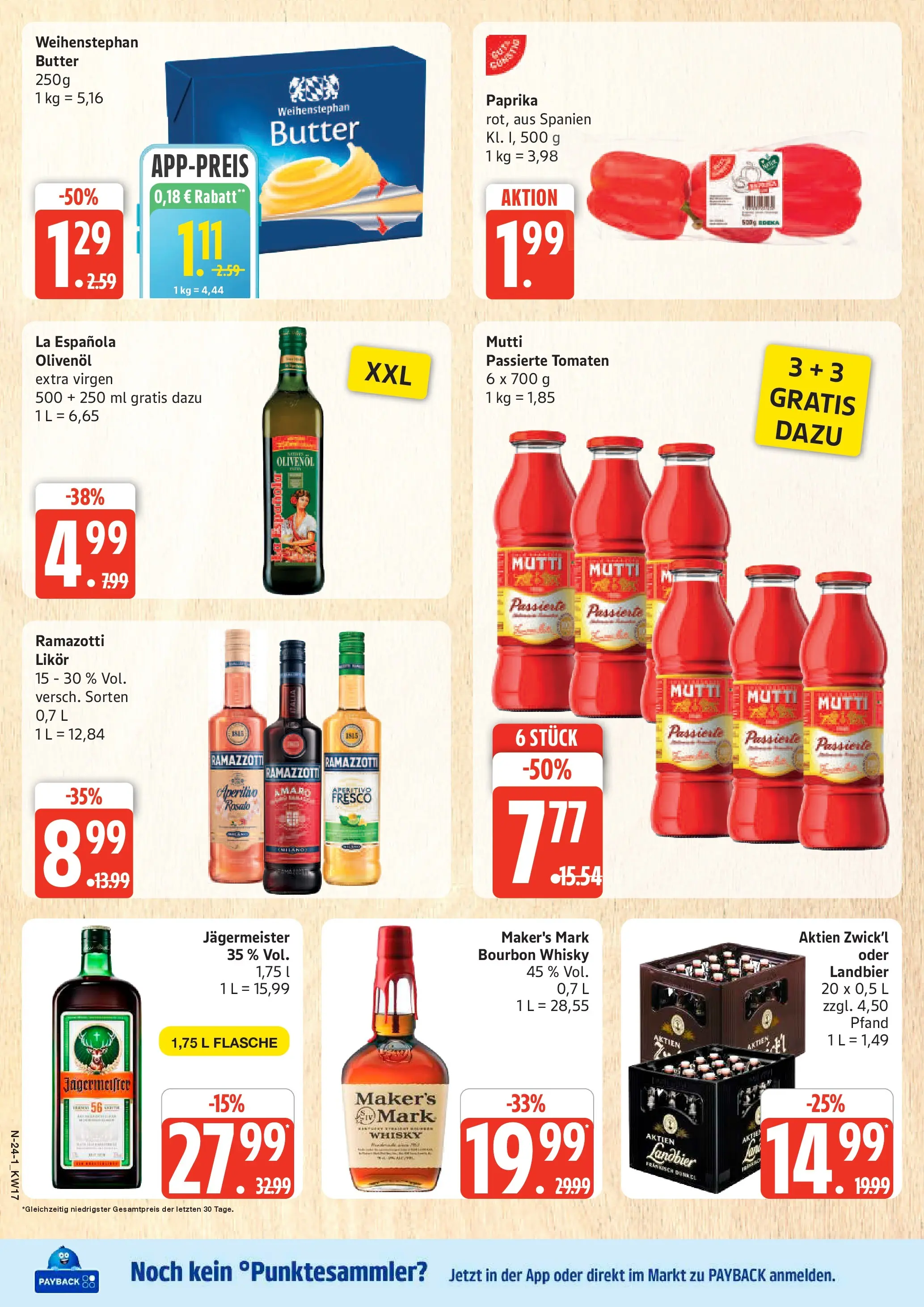 Marktkauf Prospekt Cuxhaven	 (ab 20.04.2026) » Angebote online | Seite: 24 | Produkte: Likör, Olivenol, Jägermeister, Paprika