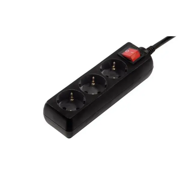 Разклонител Hama 30392/223013 3X 1.4M С КЛЮЧ ЧЕРЕН