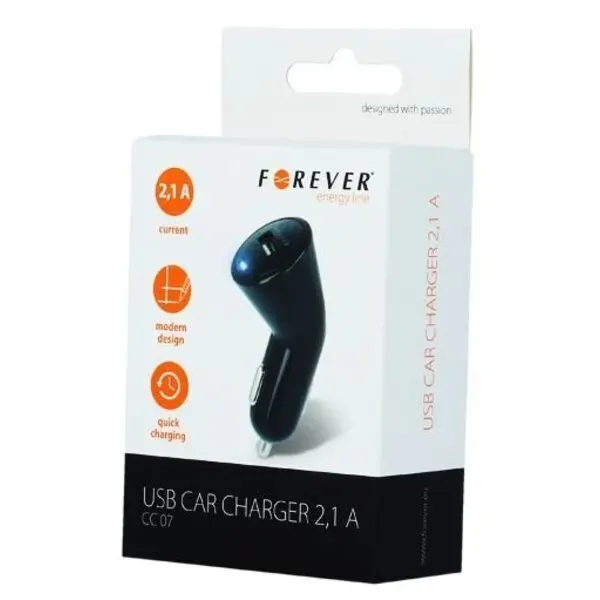 Зарядно устройство Forever 12V - 5V/2.1A