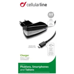 Зарядно устройство Cellularline 220V - 5V/2.1A MICROUSB