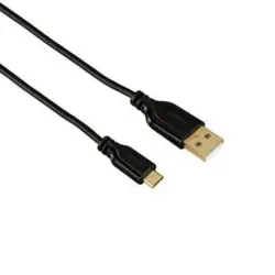 Кабел Hama 200610/135700 FLEXI-SLIM BLACK USB-MICROUSB 0.7