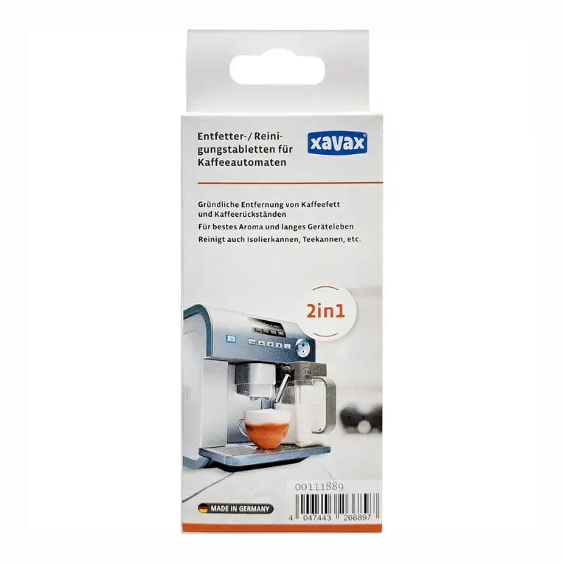 Почистващ препарат XAVAX 111281/111889 10 БР. ТАБЛЕТКИ ЗА КАФЕАВТОМАТИ