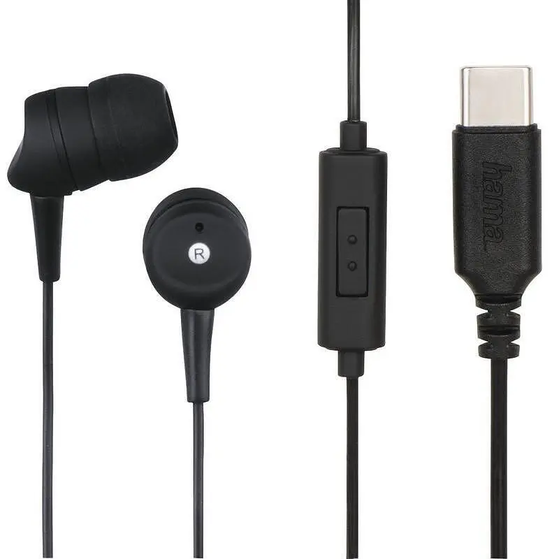 Слушалки с микрофон Hama 184141/184105 BASIC4PHONE USB-C , IN-EAR (ТАПИ)
