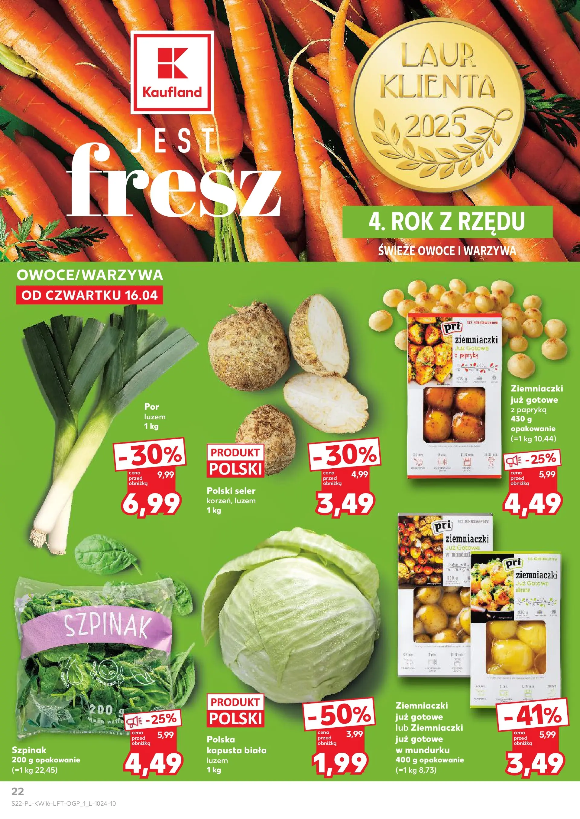 Kaufland - Kaufland Gazetka Tygodnia ważna do 22.04 od 15.04.2026 - od jutra PDF | Strona: 22