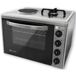 Готварска печка мини Елдом 213VF-NEW , 1 ток 1 газ , INOX