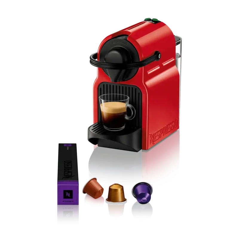Кафемашина с капсули NESPRESSO Inissia Червена