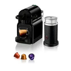 Кафемашина с капсули NESPRESSO Inissia Черна & Aeroccino