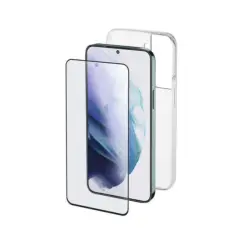 Калъф Cellularline FINE Samsung Galaxy S22+ и закалено стъкло