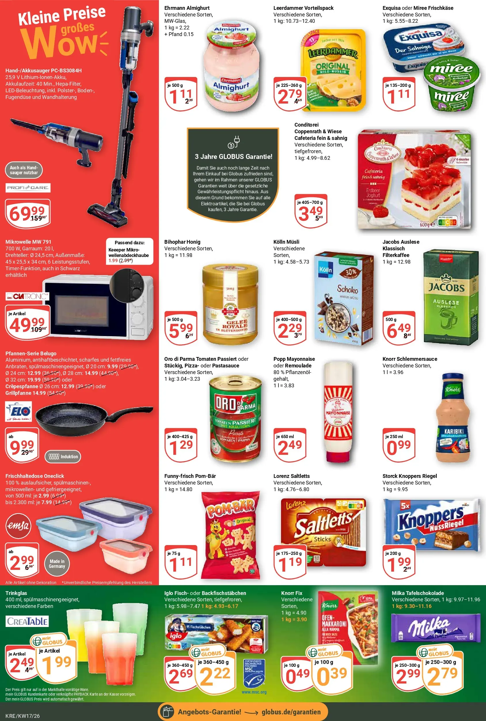 Globus Prospekt Krefeld	 (ab 20.04.2026) » Angebote online | Seite: 2 | Produkte: Knorr, Oro di parma, Knoppers, Pizza