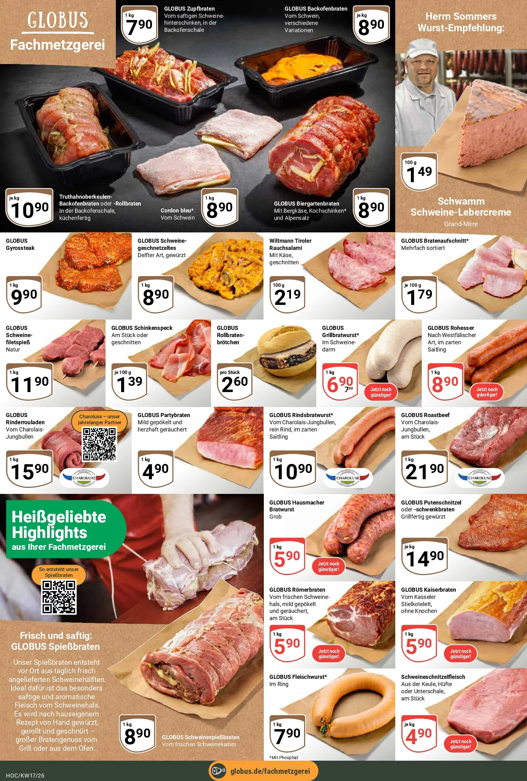 Globus Prospekt Hockenheim	 (ab 20.04.2026) » Angebote online | Seite: 9 | Produkte: Grill, Bratwurst, Roastbeef, Putenschnitzel