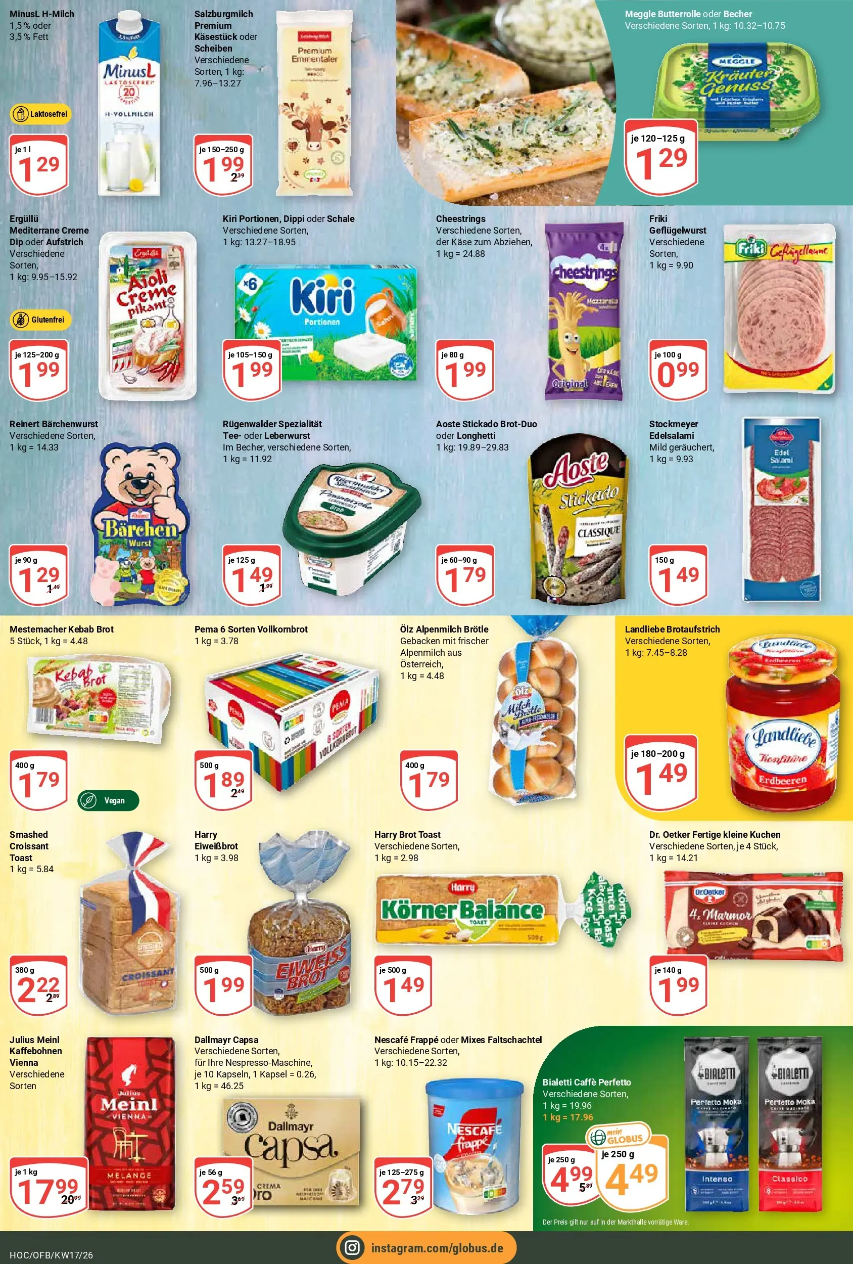 Globus Prospekt Hockenheim	 (ab 20.04.2026) » Angebote online | Seite: 15 | Produkte: Creme, Dallmayr, Brot, Sahne