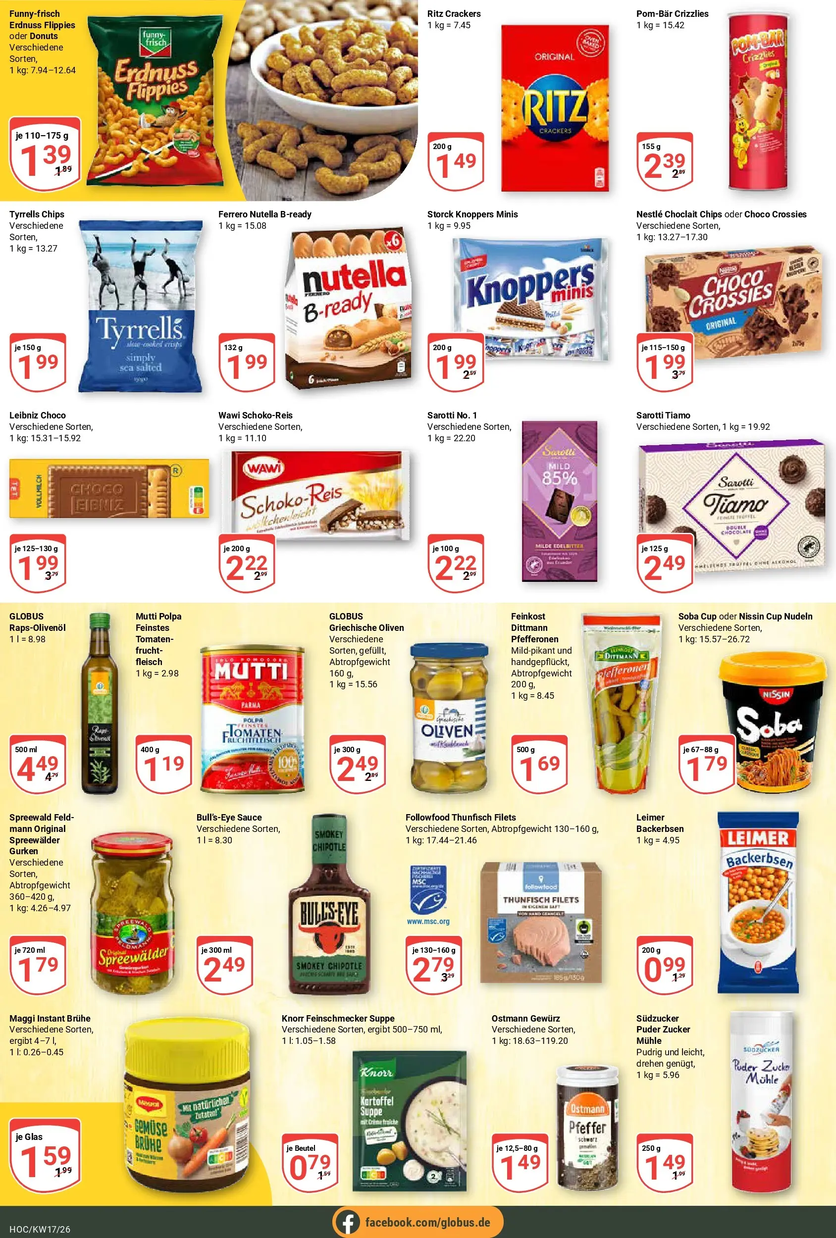 Globus Prospekt Hockenheim	 (ab 20.04.2026) » Angebote online | Seite: 16 | Produkte: Mühle, Maggi, Donuts, Chips