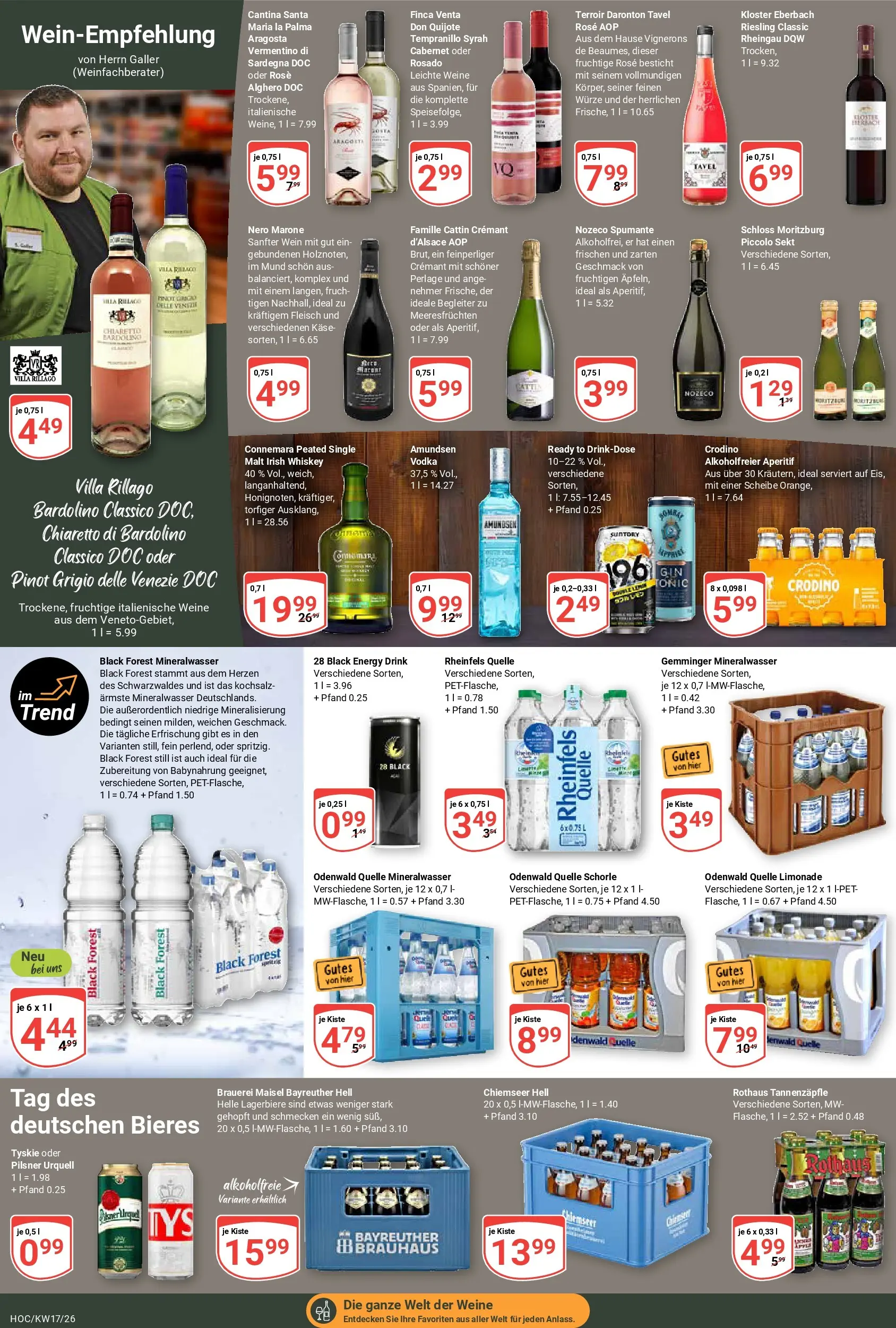 Globus Prospekt Hockenheim	 (ab 20.04.2026) » Angebote online | Seite: 17 | Produkte: Bayreuther hell, Mineralwasser, Babynahrung, Rheinfels quelle