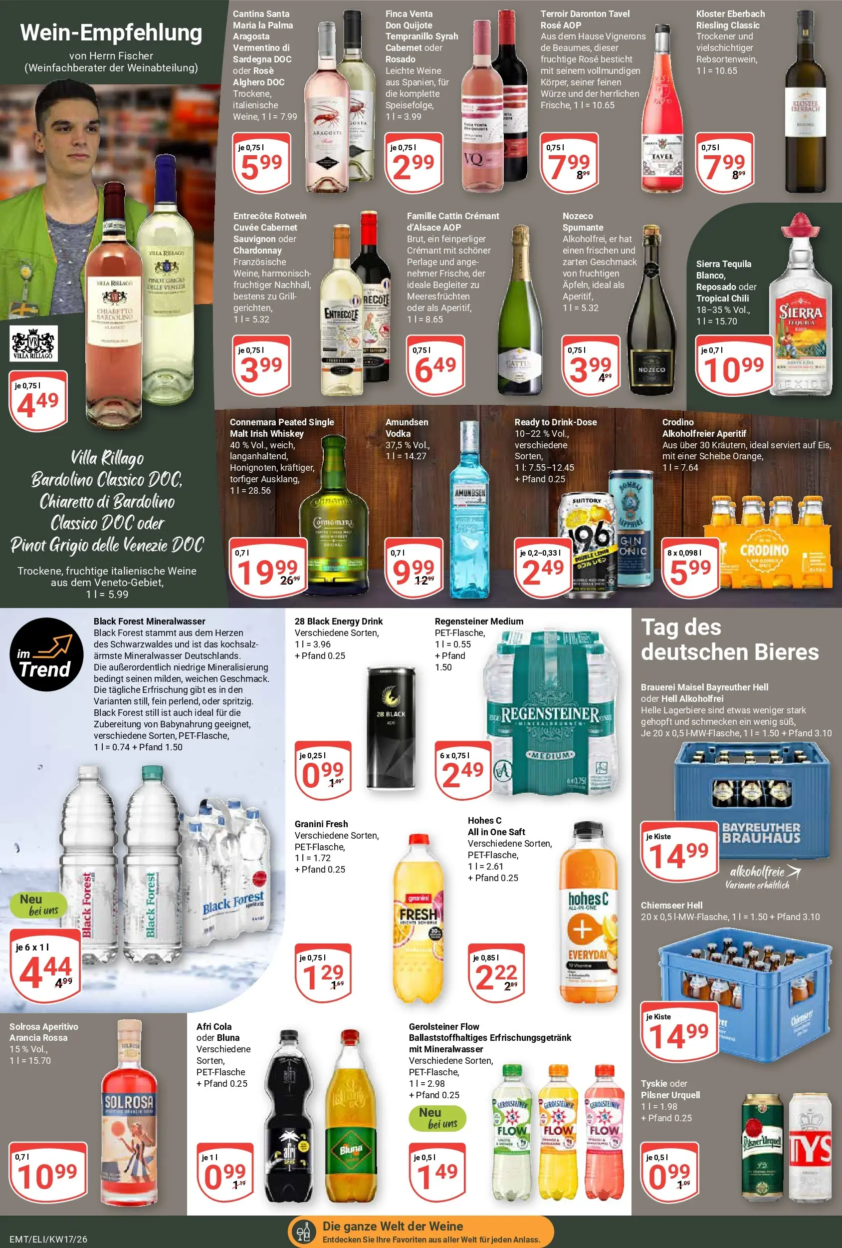 Globus Prospekt Mittelhausen	 (ab 20.04.2026) » Angebote online | Seite: 18 | Produkte: Rotwein, Entrecote, Mineralwasser, Saft