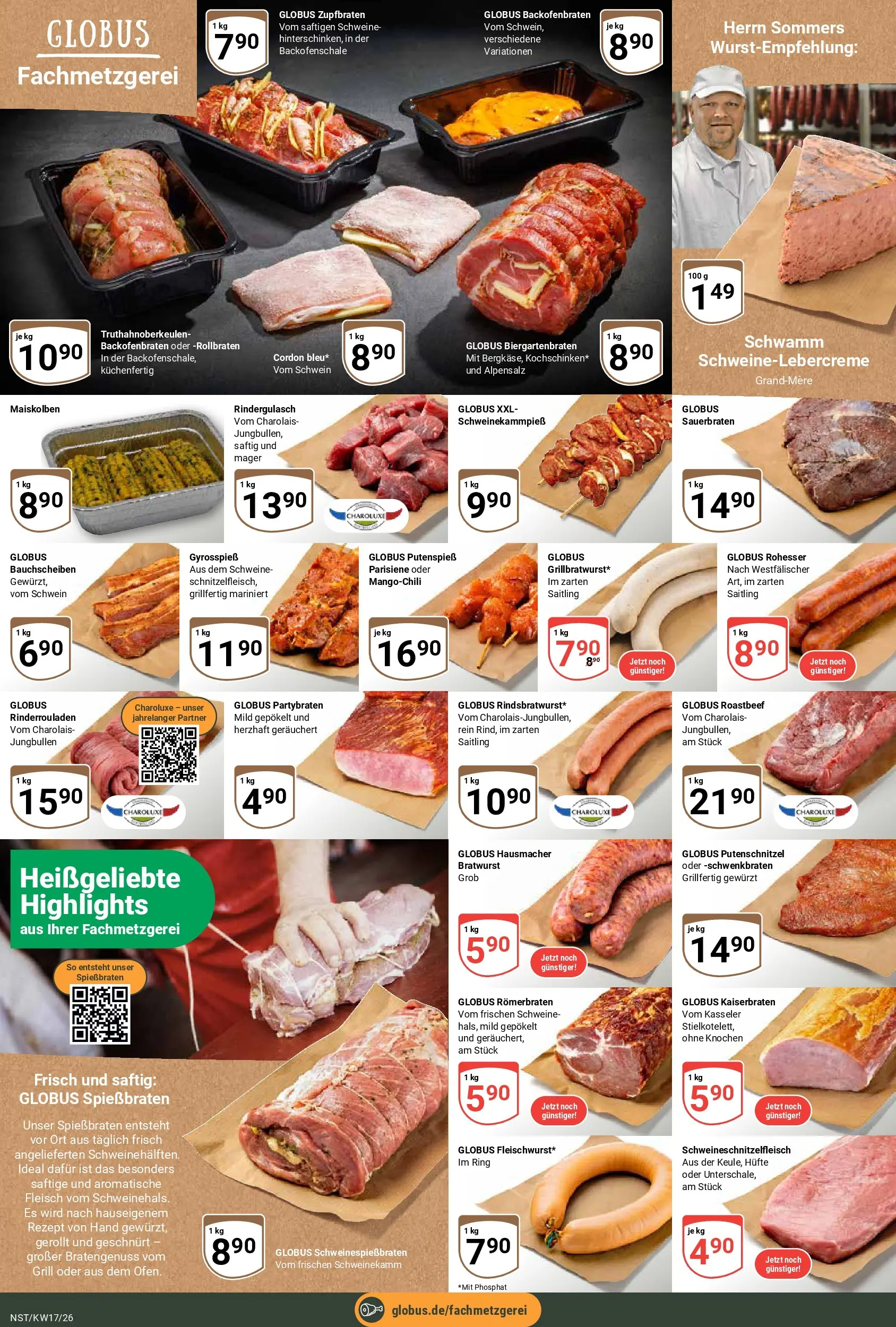 Globus Prospekt Neustadt	 (ab 20.04.2026) » Angebote online | Seite: 9 | Produkte: Grill, Bratwurst, Roastbeef, Putenschnitzel