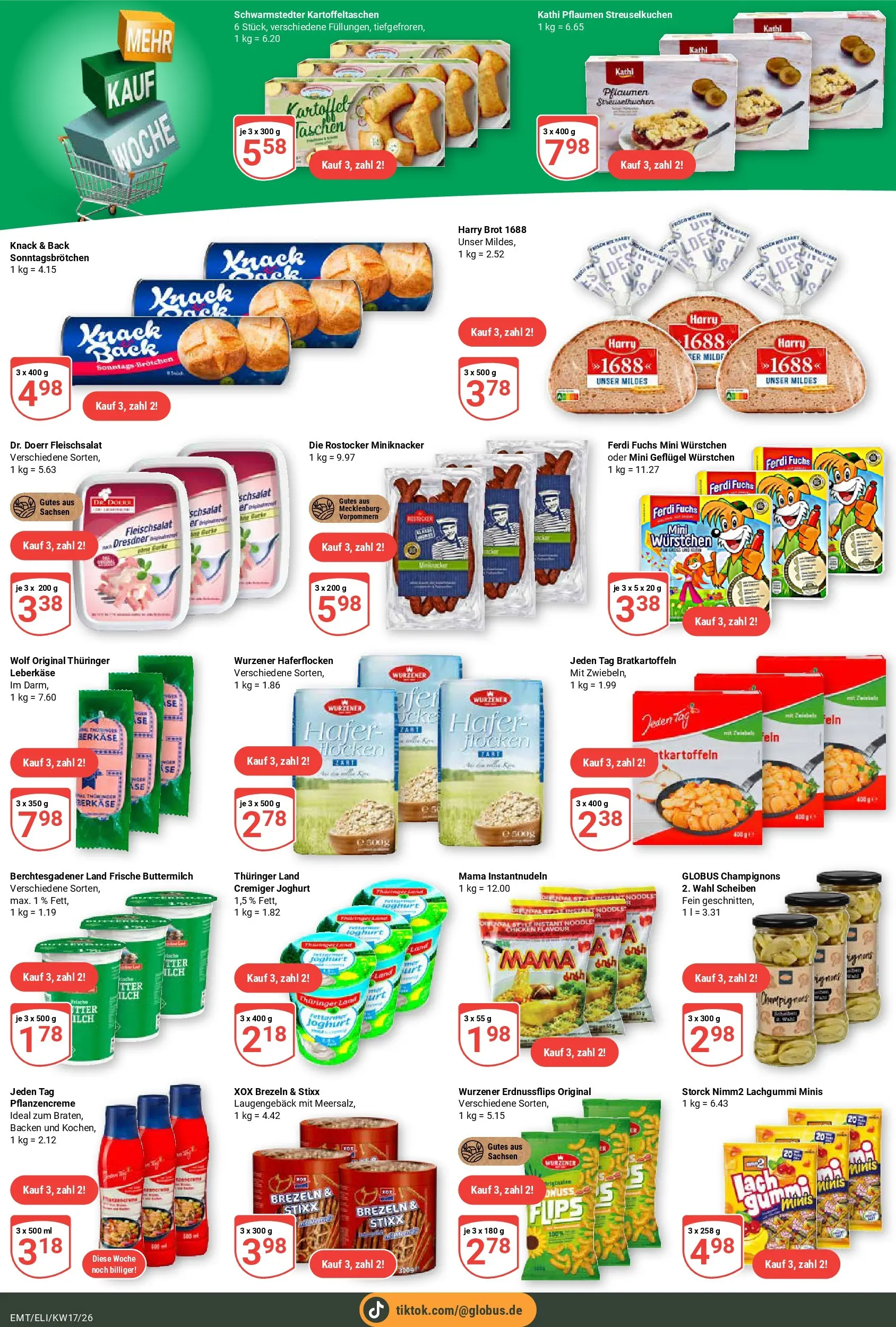 Globus Prospekt Mittelhausen	 (ab 20.04.2026) » Angebote online | Seite: 22 | Produkte: Buttermilch, Pflaumen, Milch, Leberkase