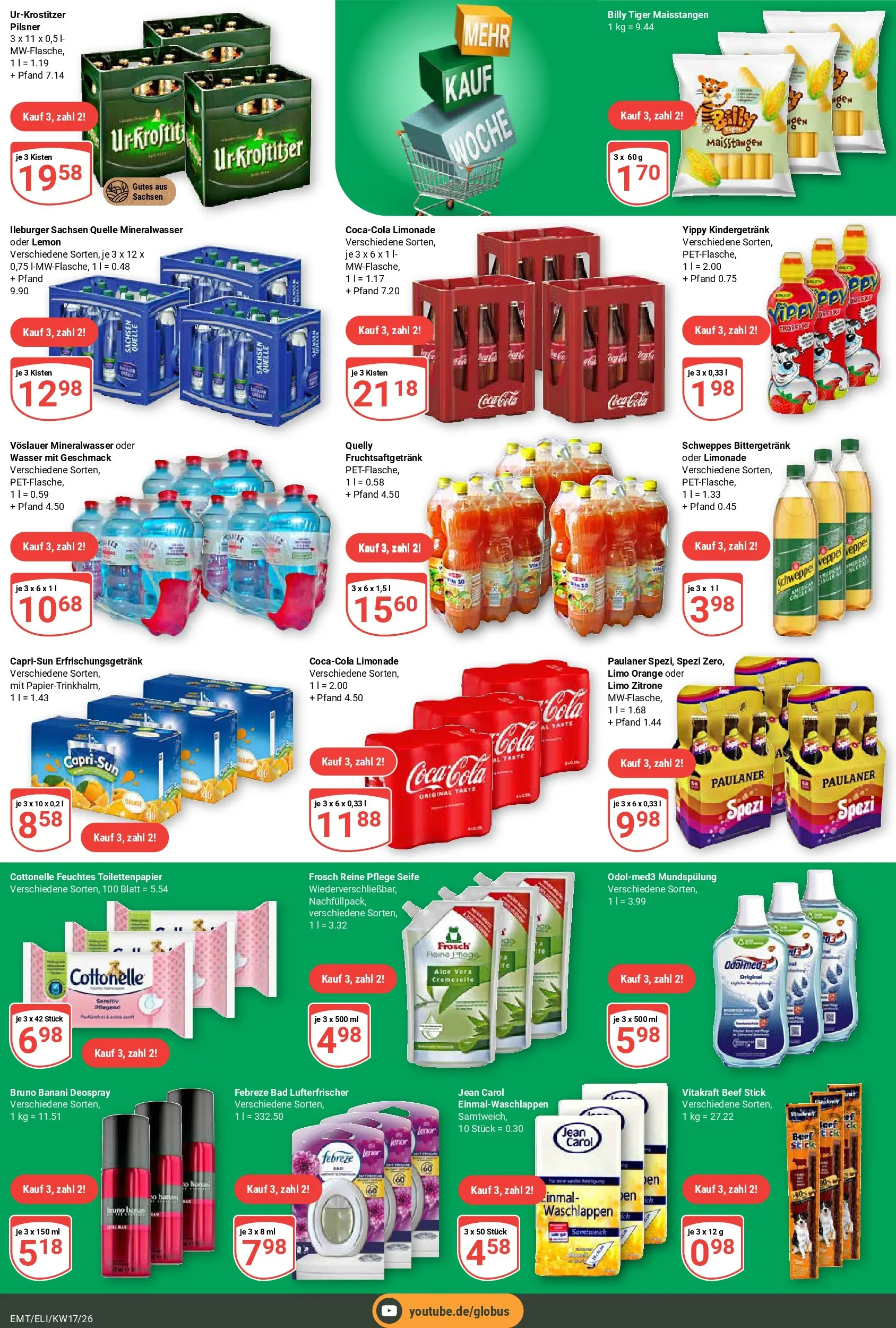 Globus Prospekt Mittelhausen	 (ab 20.04.2026) » Angebote online | Seite: 23 | Produkte: Capri sun, Cola, Seife, Toilettenpapier