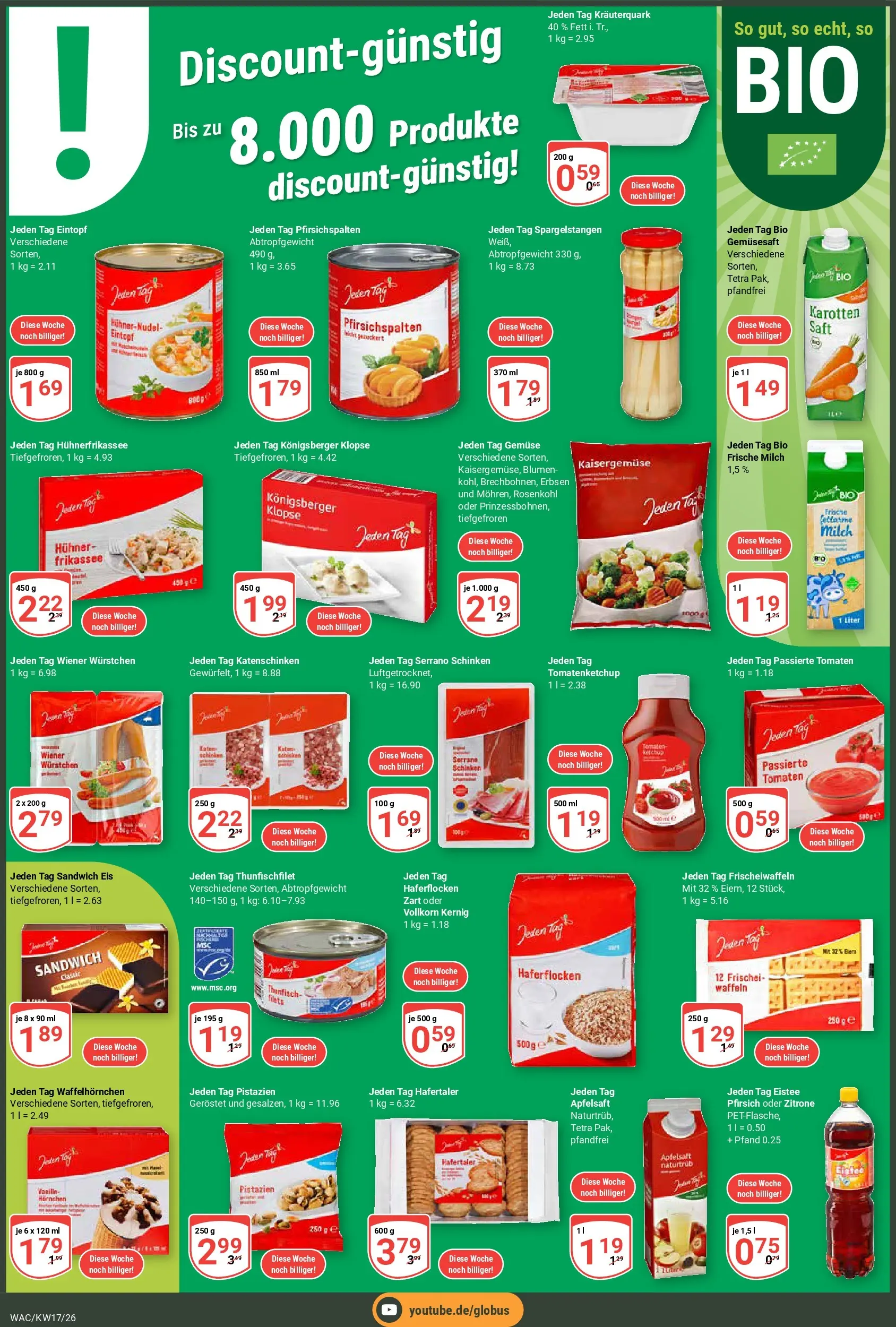 Globus Prospekt Markkleeberg	 (ab 20.04.2026) » Angebote online | Seite: 2 | Produkte: Pistazien, Pfirsich, Schinken, Erbsen