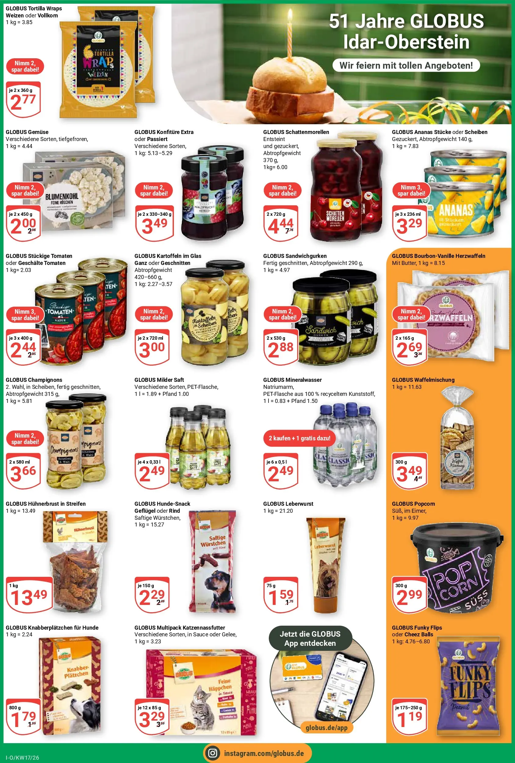 Globus Prospekt Idar-Oberstein	 (ab 20.04.2026) » Angebote online | Seite: 3 | Produkte: Ananas, Mineralwasser, Gemüse, Blumenkohl