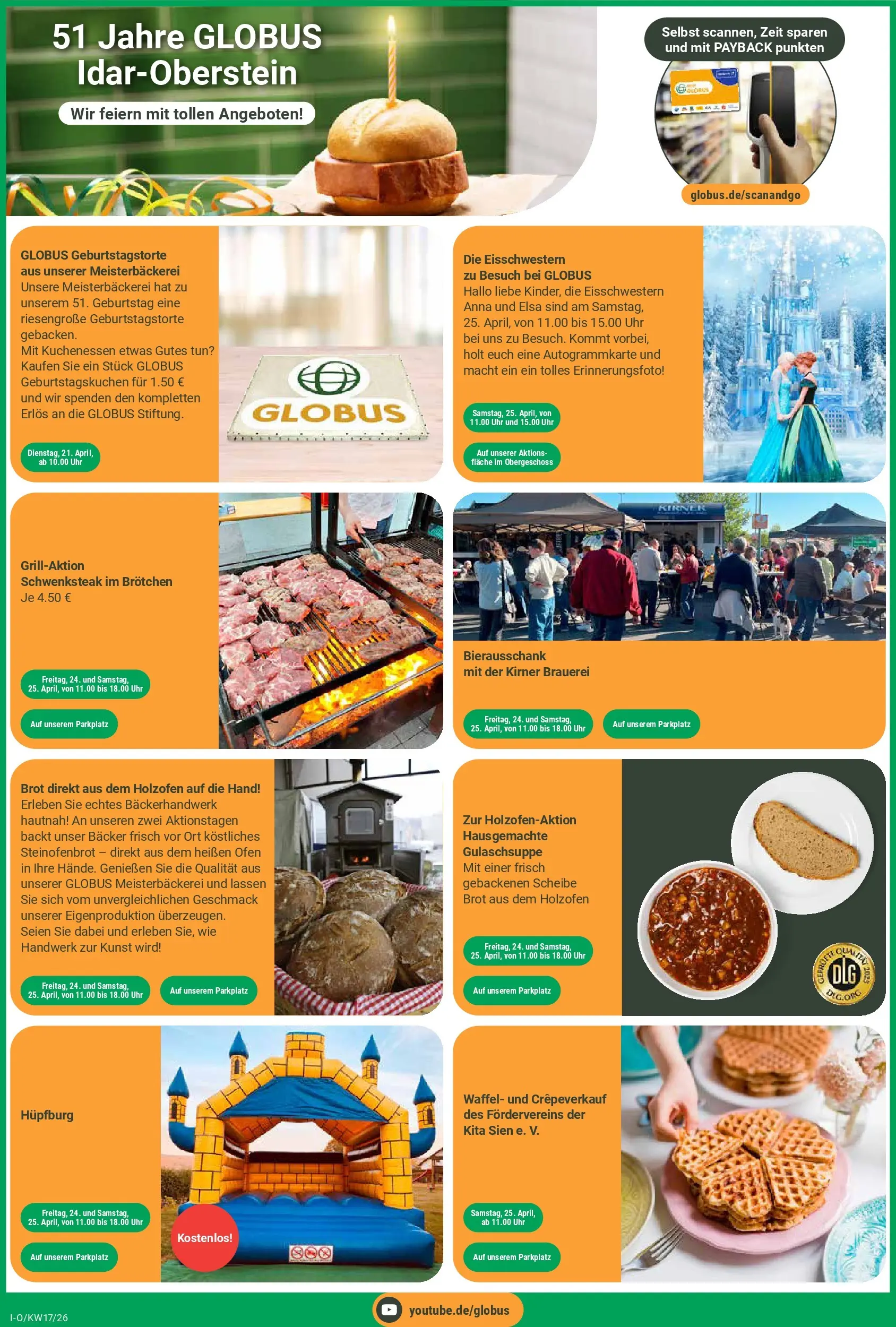 Globus Prospekt Idar-Oberstein	 (ab 20.04.2026) » Angebote online | Seite: 4 | Produkte: Ofen, Brot, Uhr