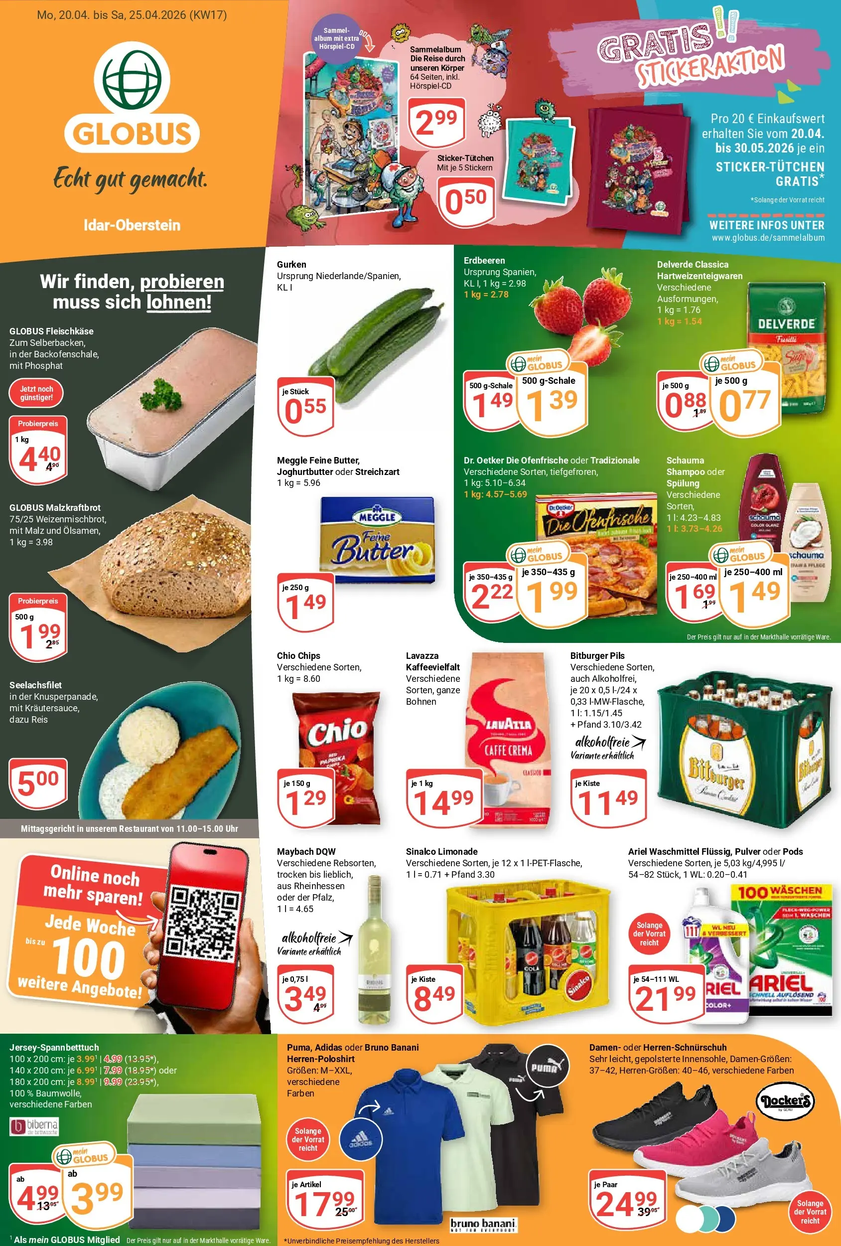 Globus Prospekt Idar-Oberstein	 (ab 20.04.2026) » Angebote online | Seite: 5 | Produkte: Butter, Limonade, Spülung, Waschmittel