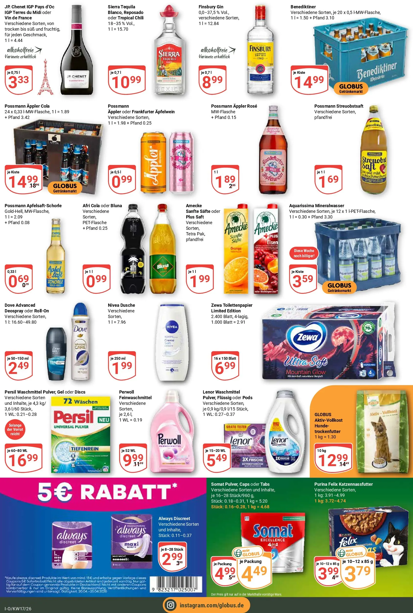 Globus Prospekt Idar-Oberstein	 (ab 20.04.2026) » Angebote online | Seite: 7 | Produkte: Äpfel, Creme, Chili, Toilettenpapier