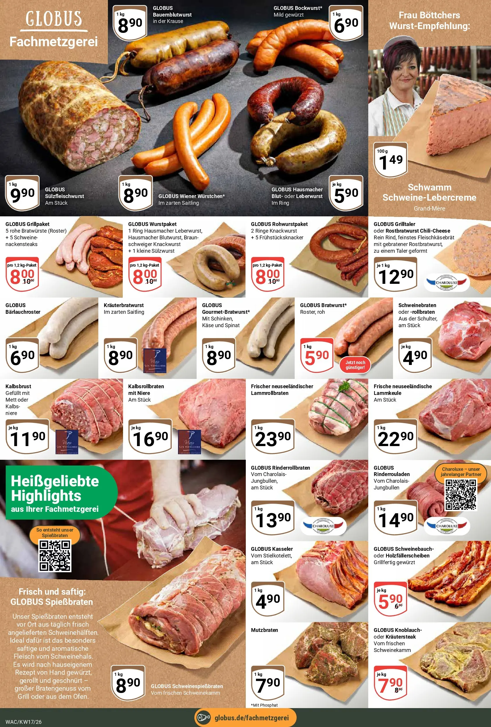 Globus Prospekt Markkleeberg	 (ab 20.04.2026) » Angebote online | Seite: 9 | Produkte: Lammkeule, Grill, Käse, Fleisch