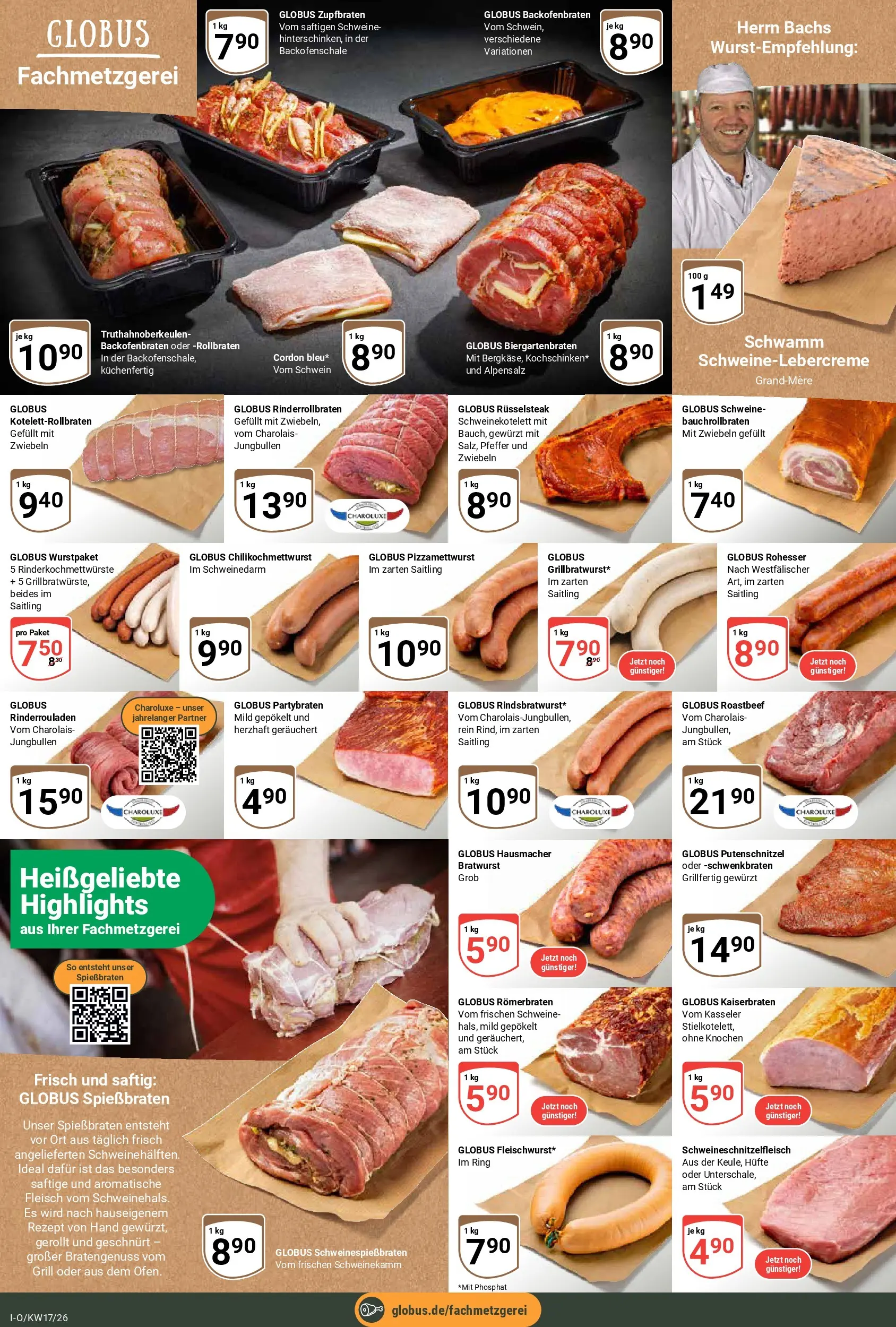 Globus Prospekt Idar-Oberstein	 (ab 20.04.2026) » Angebote online | Seite: 13 | Produkte: Rinderrouladen, Roastbeef, Putenschnitzel, Pfeffer