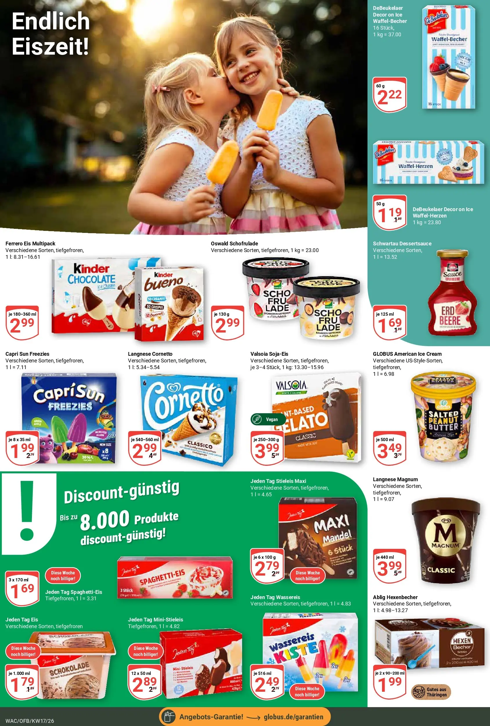 Globus Prospekt Markkleeberg	 (ab 20.04.2026) » Angebote online | Seite: 14 | Produkte: Capri sun, Butter, Schokolade, Eis
