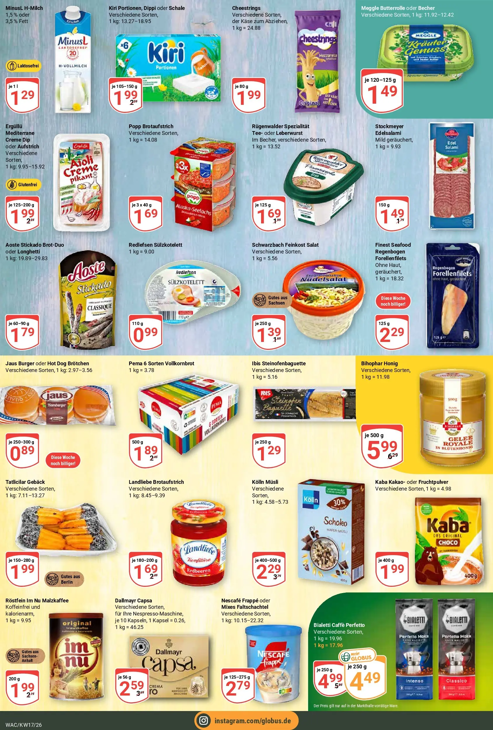 Globus Prospekt Markkleeberg	 (ab 20.04.2026) » Angebote online | Seite: 15 | Produkte: Musli, Nescafe, Baguette, Salami
