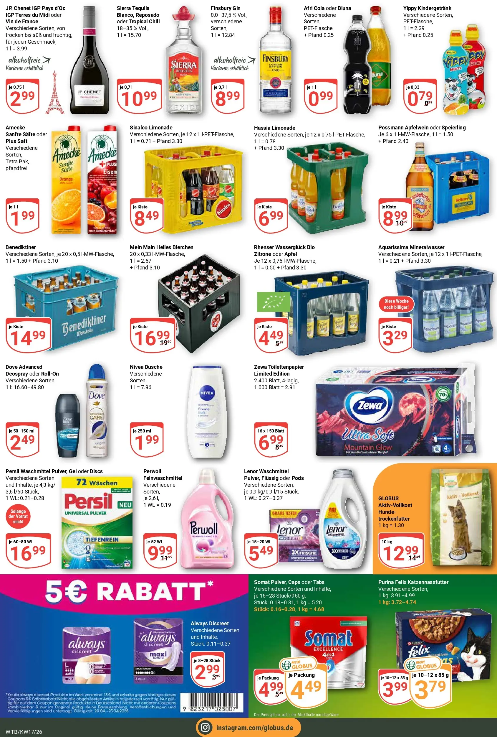 Globus Prospekt Wächtersbach	 (ab 20.04.2026) » Angebote online | Seite: 3 | Produkte: Mezzo mix, Sprite, Ananas, Oder mezzo mix