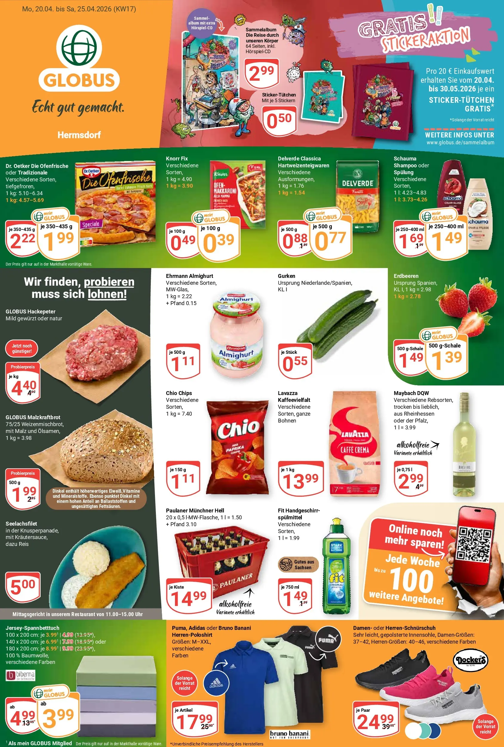Globus Prospekt Hermsdorf	 (ab 20.04.2026) » Angebote online | Seite: 3 | Produkte: Knorr, Shampoo, Reis, Erdbeeren