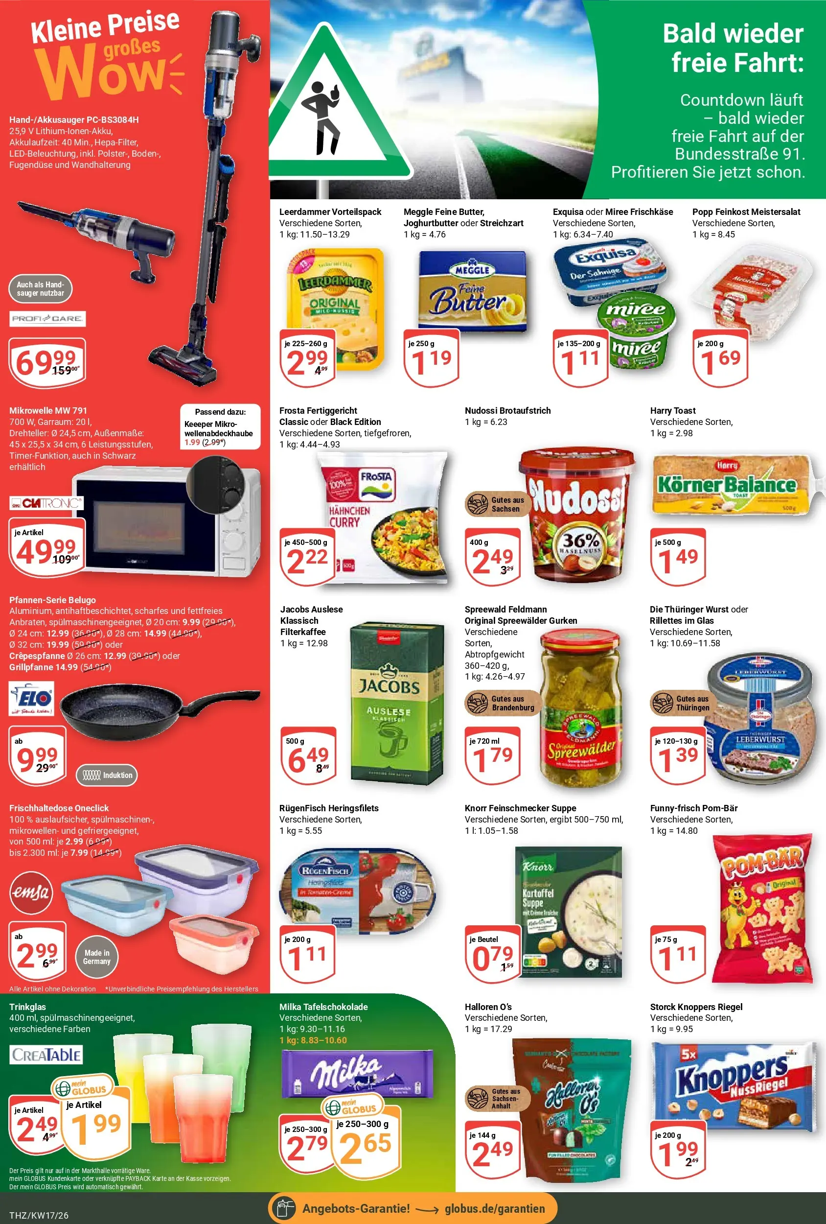 Globus Prospekt Zeitz	 (ab 20.04.2026) » Angebote online | Seite: 4 | Produkte: Butter, Toast, Leerdammer, Wurst