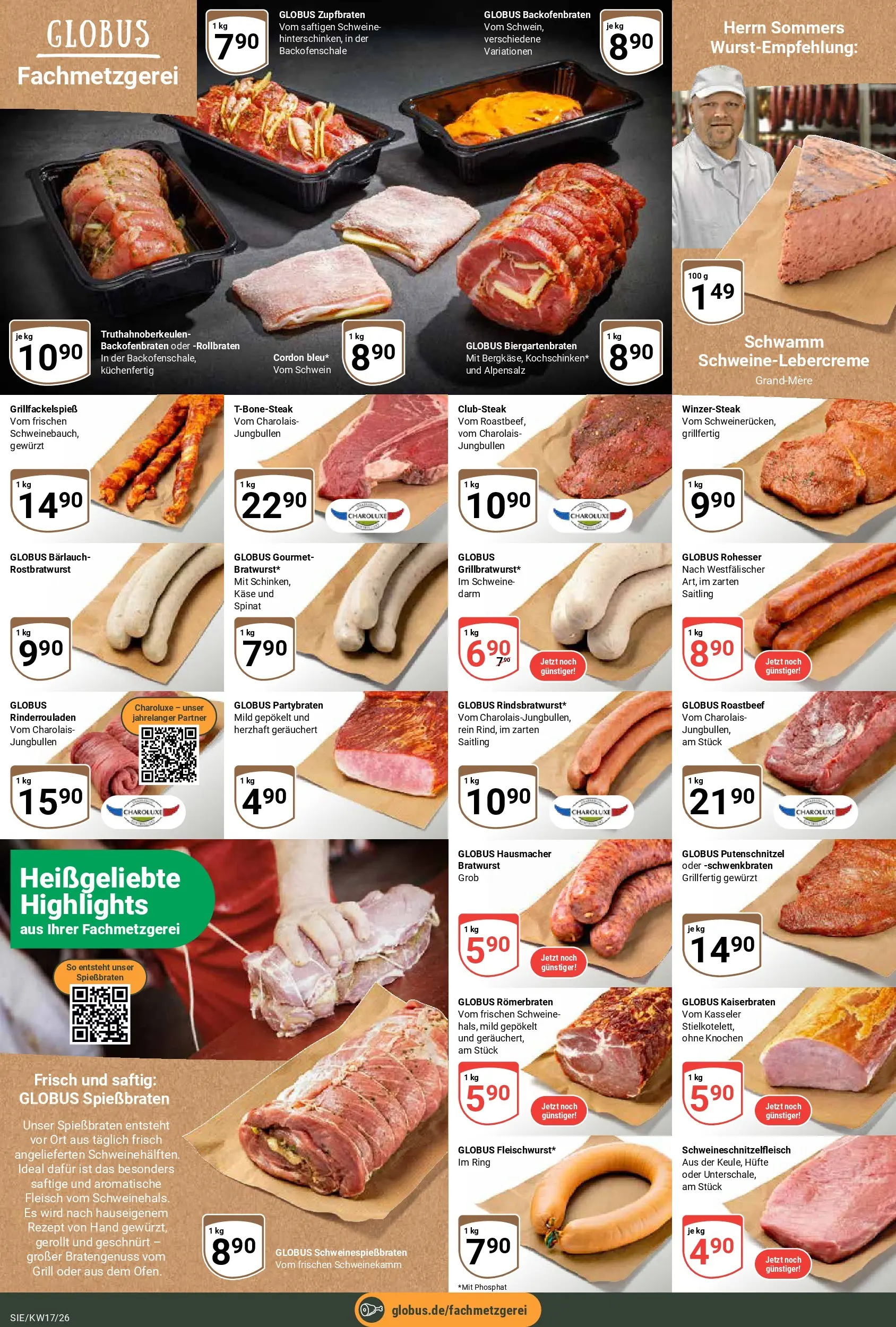 Globus Prospekt Siegen	 (ab 20.04.2026) » Angebote online | Seite: 10 | Produkte: Grill, Käse, Putenschnitzel, Fleisch