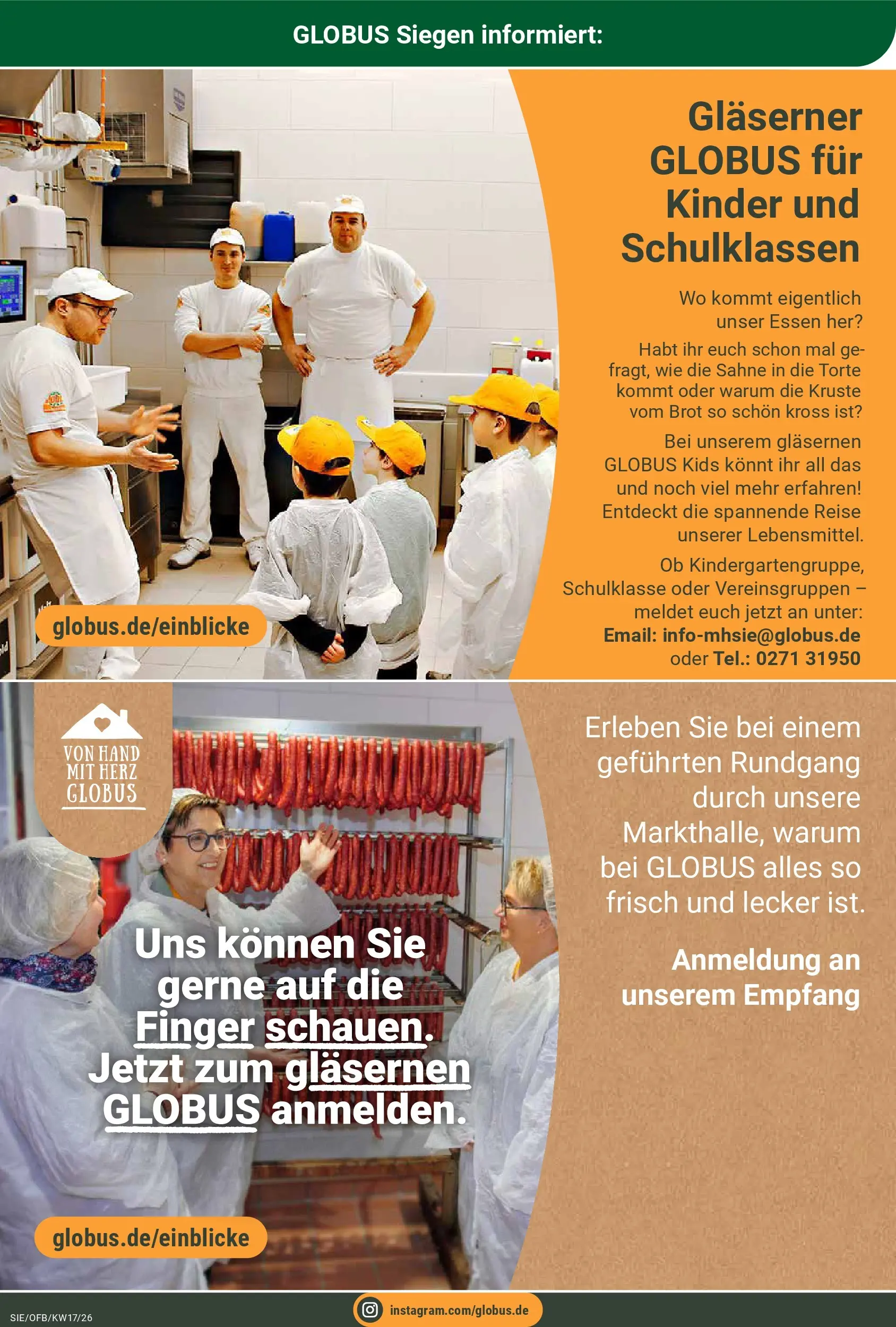 Globus Prospekt Siegen	 (ab 20.04.2026) » Angebote online | Seite: 11 | Produkte: Brot, Sahne