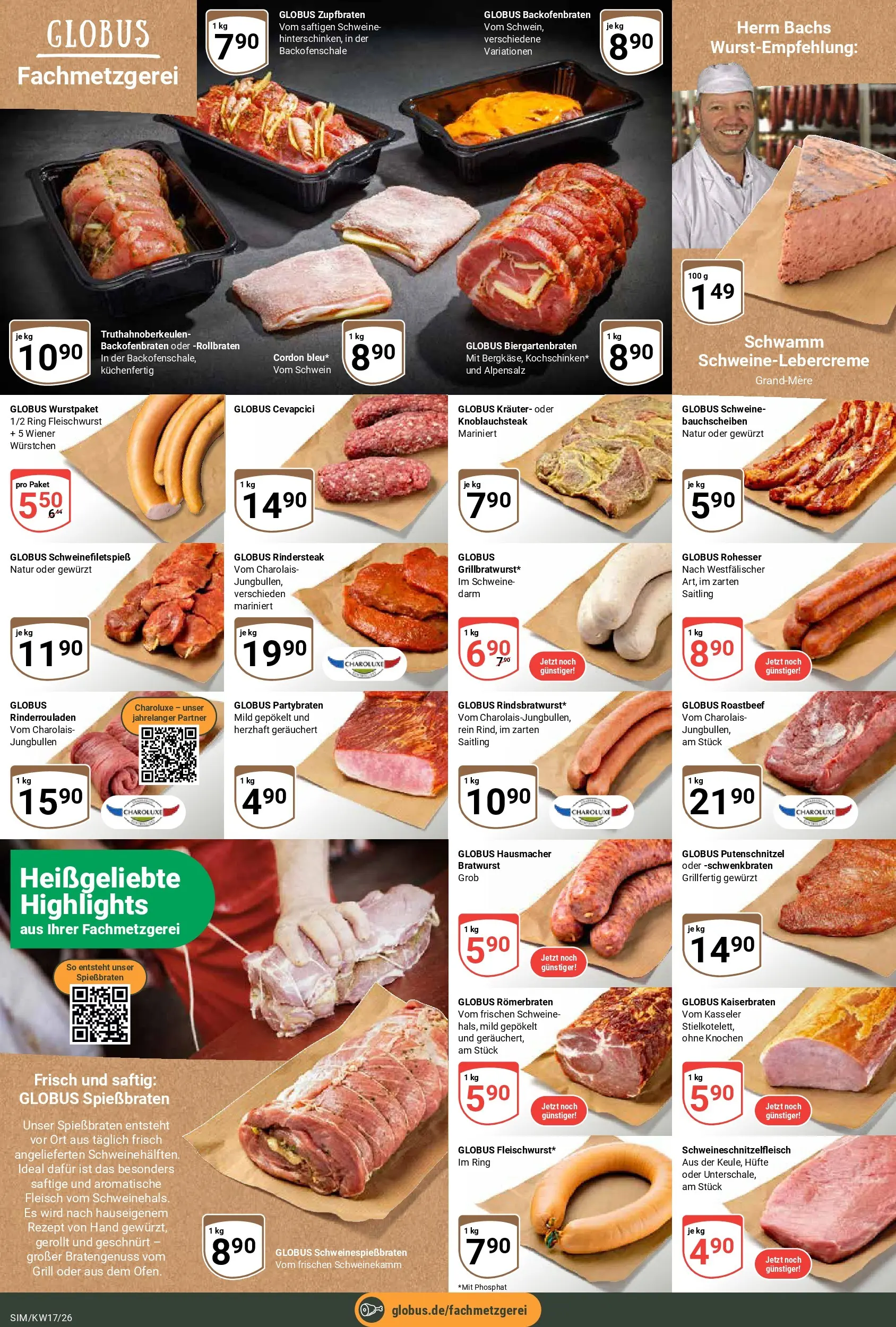 Globus Prospekt Simmern	 (ab 20.04.2026) » Angebote online | Seite: 9 | Produkte: Rinderrouladen, Grill, Cevapcici, Roastbeef