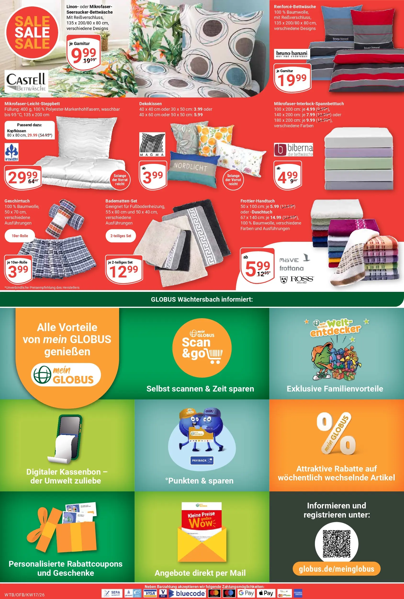 Globus Prospekt Wächtersbach	 (ab 20.04.2026) » Angebote online | Seite: 19 | Produkte: Trauben, Mozzarella, Saft, Toilettenpapier