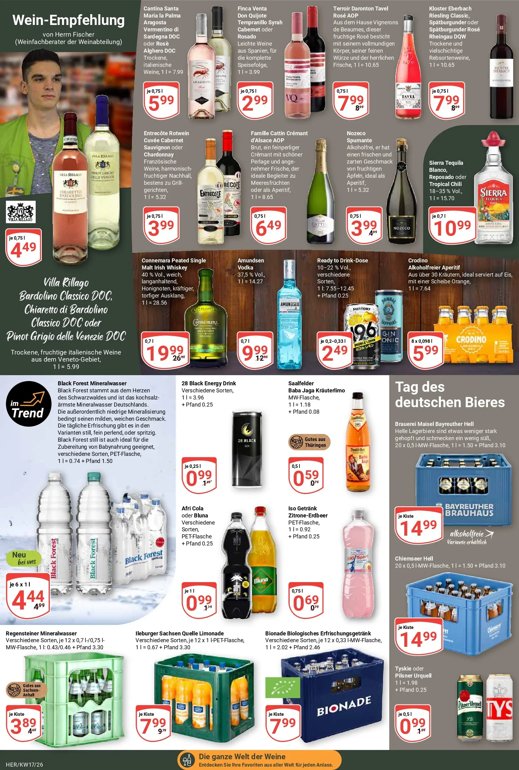 Globus Prospekt Hermsdorf	 (ab 20.04.2026) » Angebote online | Seite: 17 | Produkte: Bayreuther hell, Limonade, Bionade, Chili