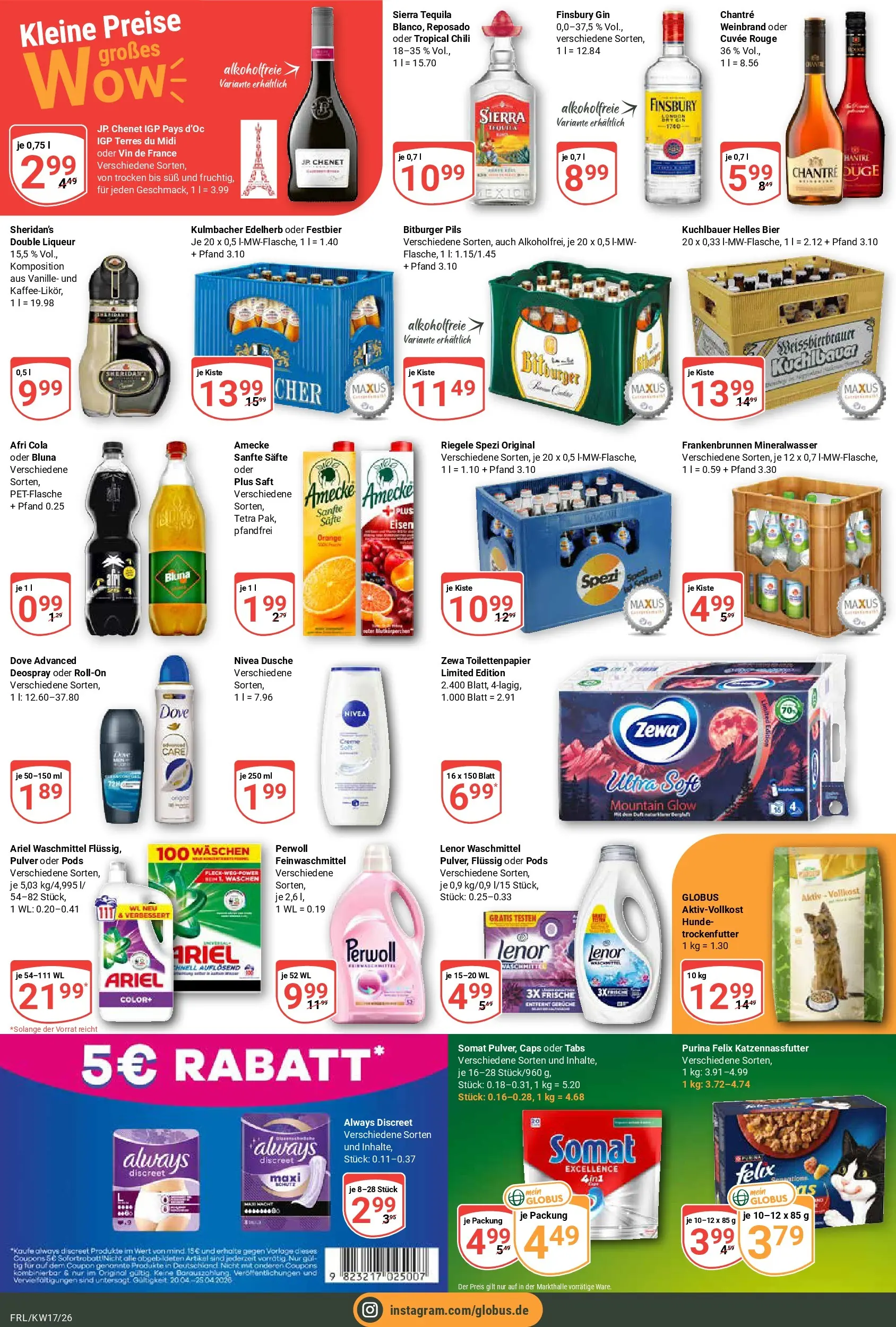 Globus Prospekt Freilassing	 (ab 20.04.2026) » Angebote online | Seite: 4 | Produkte: Dusche, Duft, Zewa, Chili