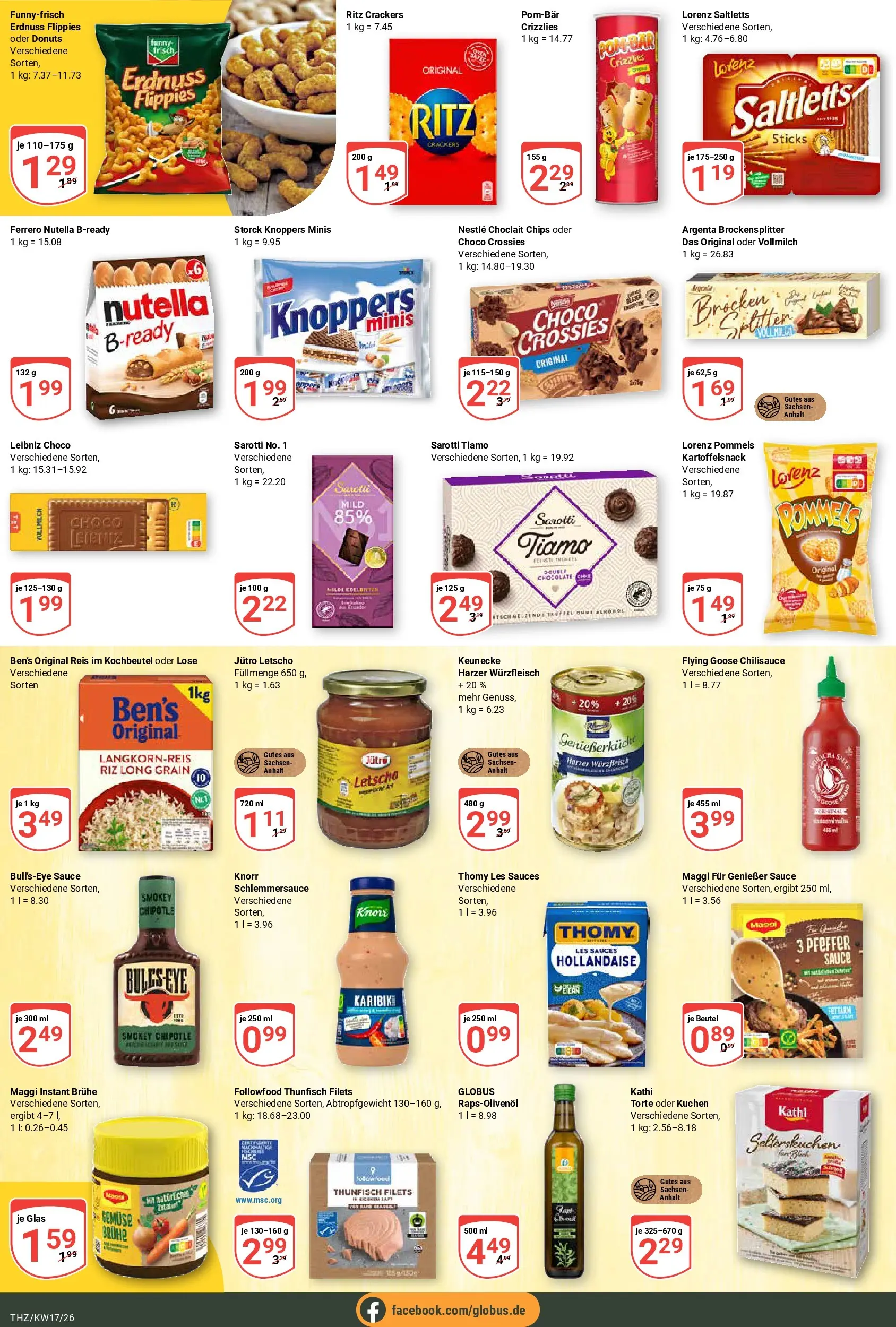 Globus Prospekt Zeitz	 (ab 20.04.2026) » Angebote online | Seite: 16 | Produkte: Maggi, Knorr, Kuchen, Chips
