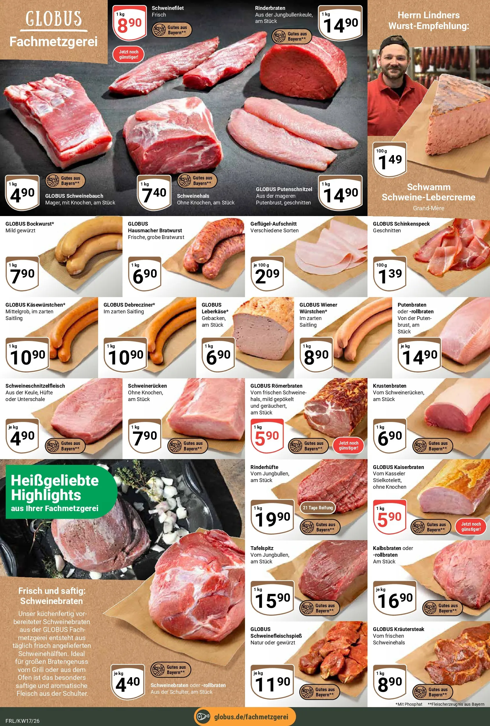 Globus Prospekt Freilassing	 (ab 20.04.2026) » Angebote online | Seite: 8 | Produkte: Rinderbraten, Ofen, Tafelspitz, Fleisch