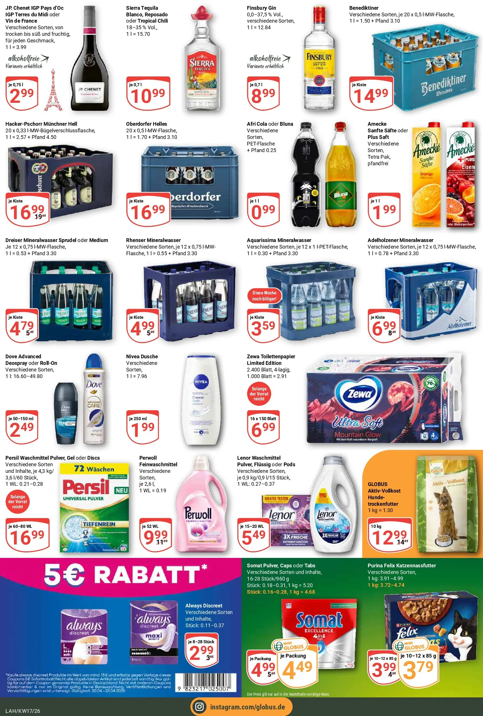 Globus Prospekt Lahnstein	 (ab 20.04.2026) » Angebote online | Seite: 3 | Produkte: Zewa, Creme, Gin, Persil