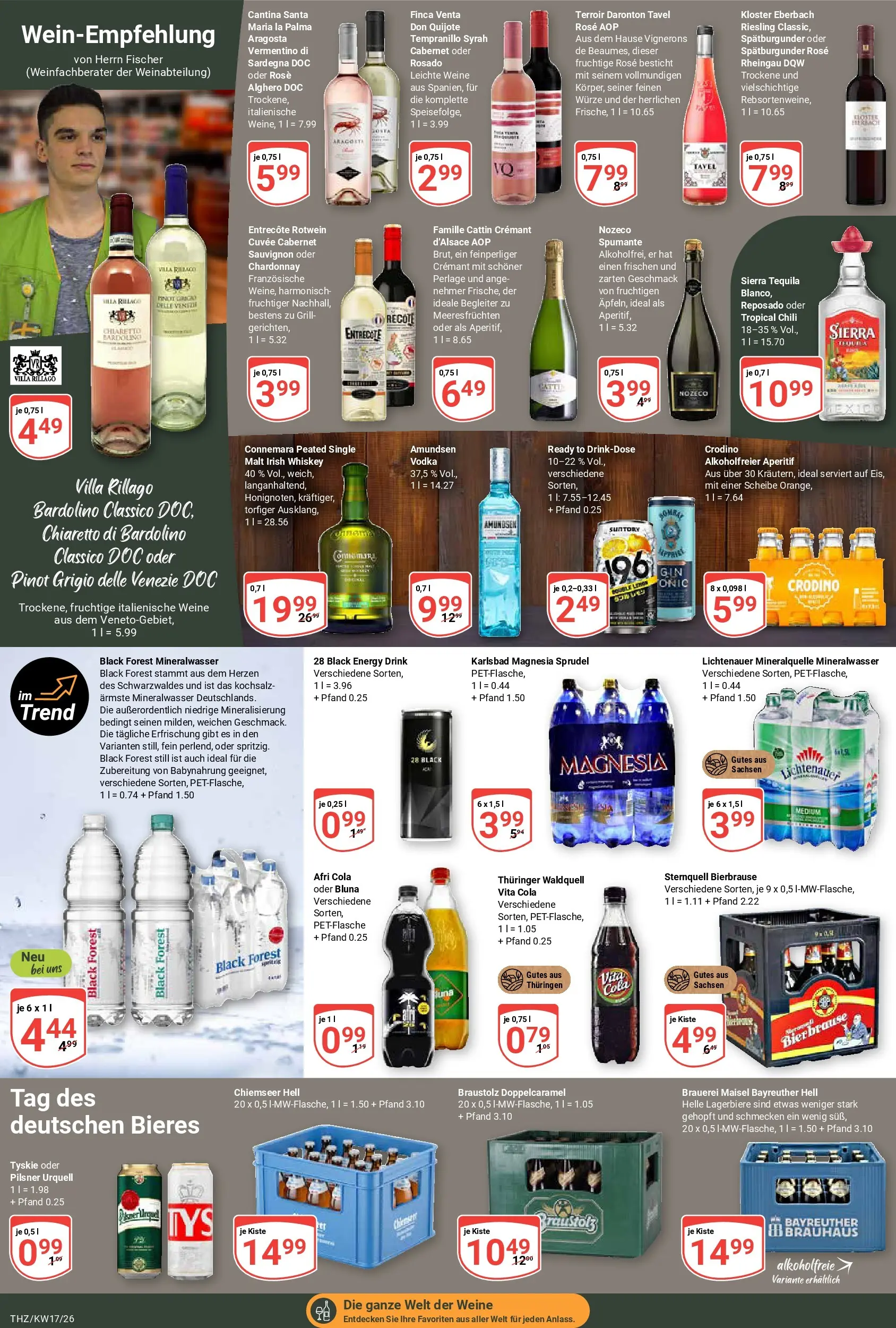 Globus Prospekt Zeitz	 (ab 20.04.2026) » Angebote online | Seite: 18 | Produkte: Bayreuther hell, Tyskie, Cola, Pilsner urquell