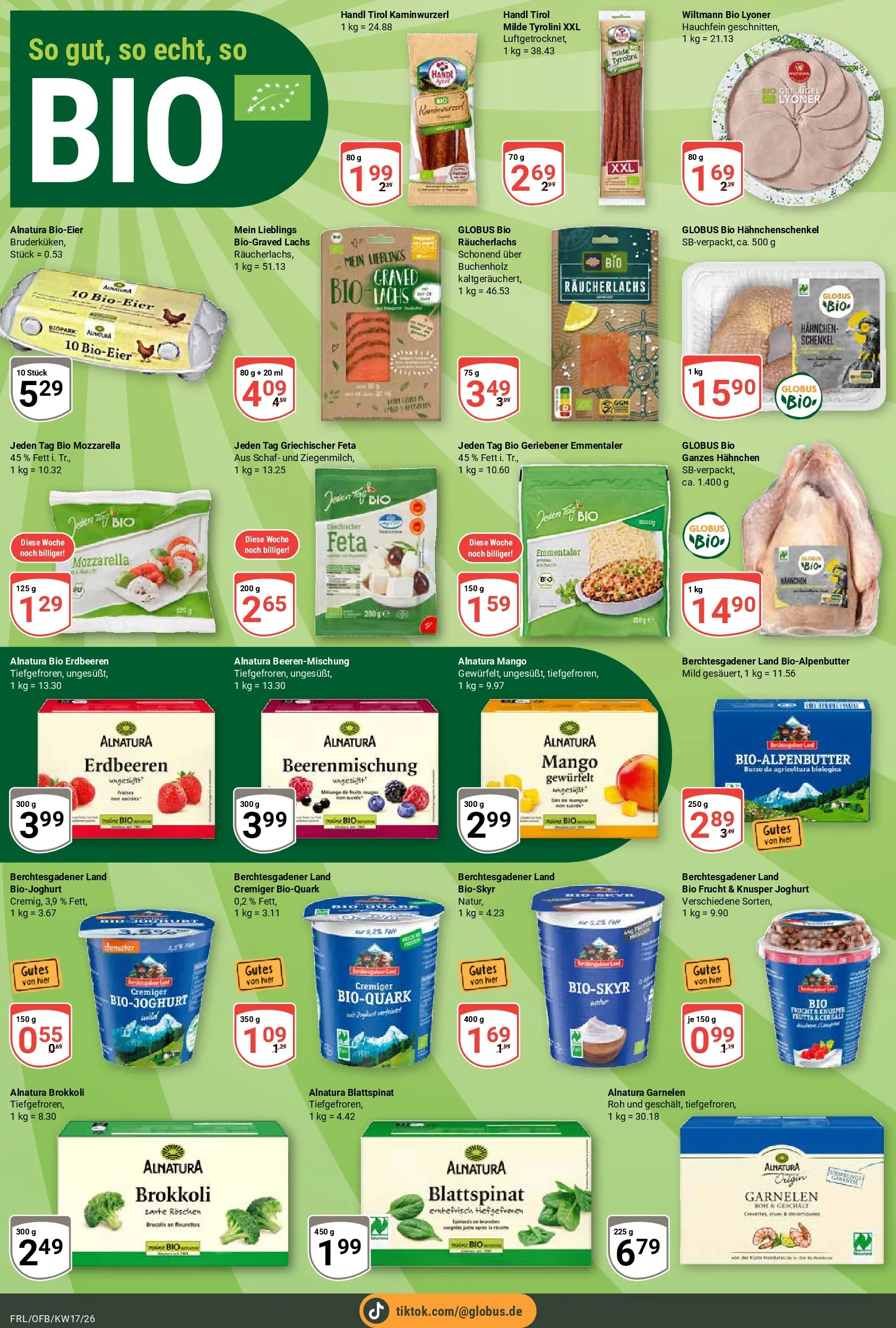 Globus Prospekt Freilassing	 (ab 20.04.2026) » Angebote online | Seite: 14 | Produkte: Hahnchenschenkel, Mozzarella, Lachs, Mango