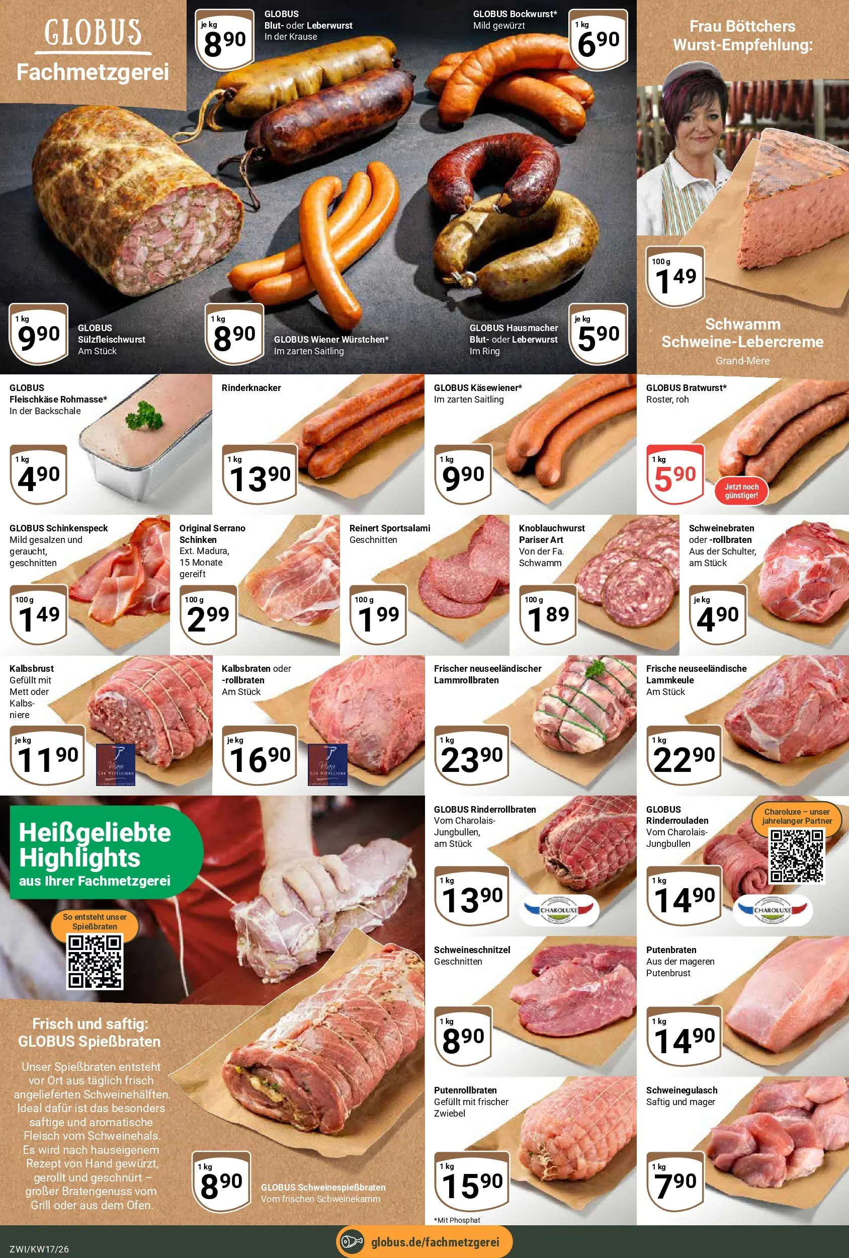Globus Prospekt Zwickau	 (ab 20.04.2026) » Angebote online | Seite: 9 | Produkte: Schweinegulasch, Lammkeule, Grill, Fleisch