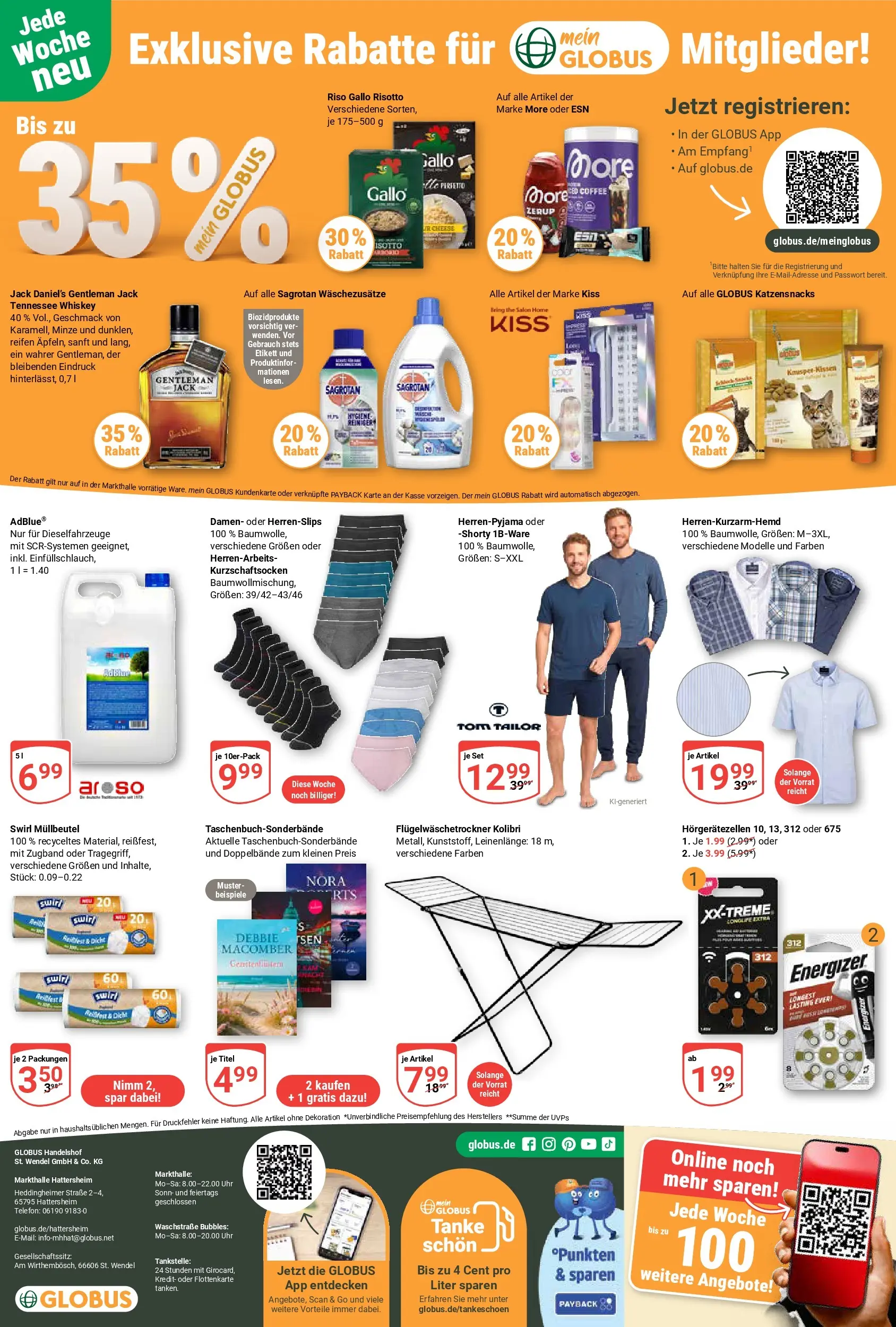 Globus Prospekt Hattersheim	 (ab 20.04.2026) » Angebote online | Seite: 21 | Produkte: Jack Daniel's, Whiskey, Telefon, Uhr