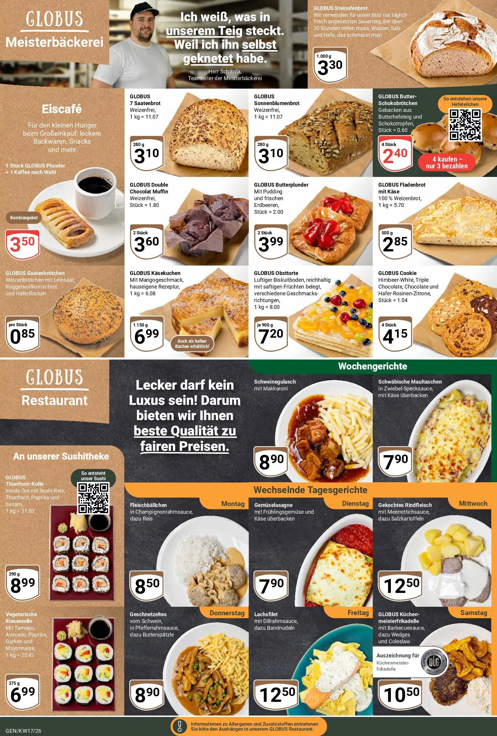 Globus Prospekt Gensingen	 (ab 20.04.2026) » Angebote online | Seite: 7 | Produkte: Butter, Kaffee, Pudding, Maultaschen