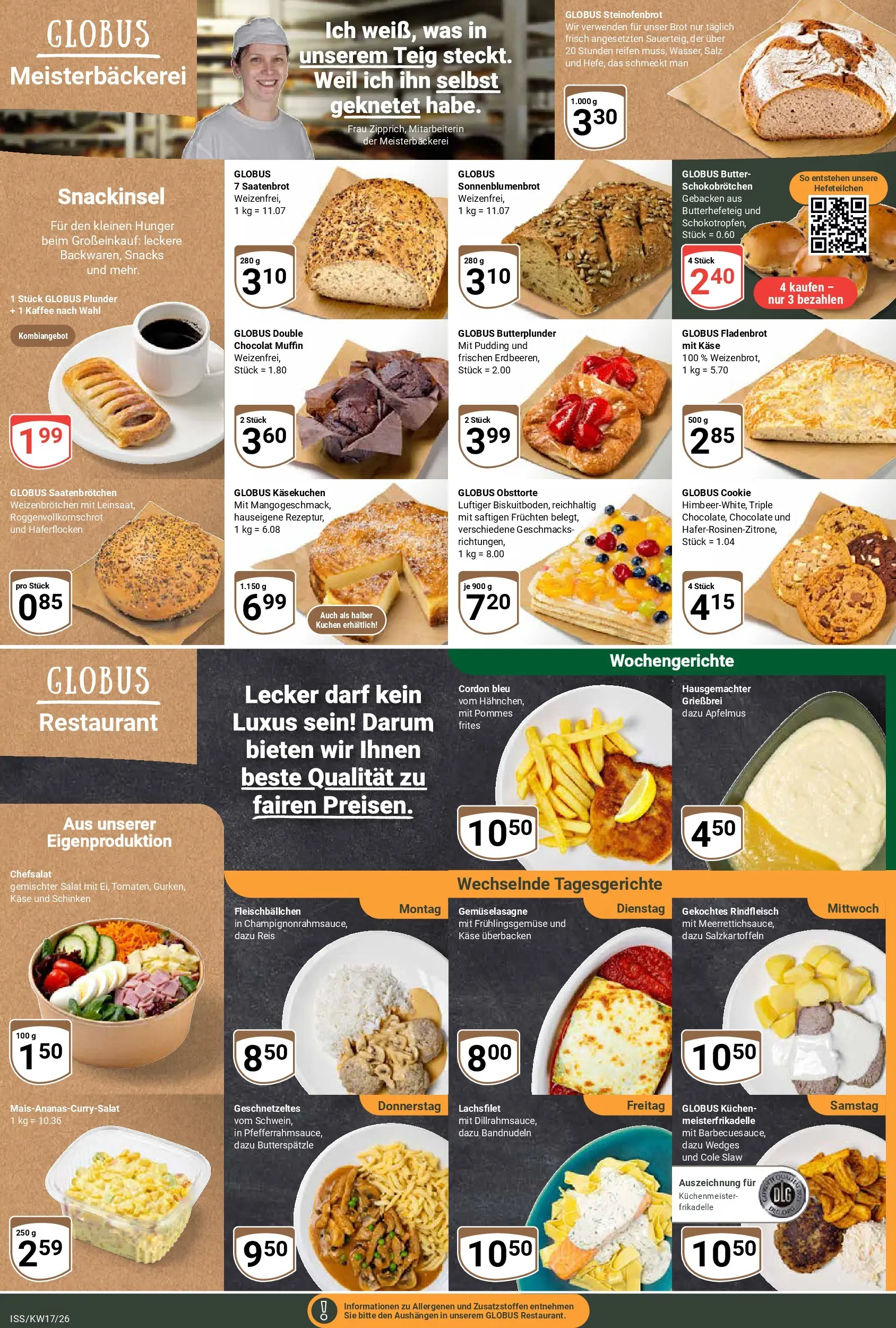 Globus Prospekt Isserstedt	 (ab 20.04.2026) » Angebote online | Seite: 8 | Produkte: Butter, Pudding, Salz, Kuchen