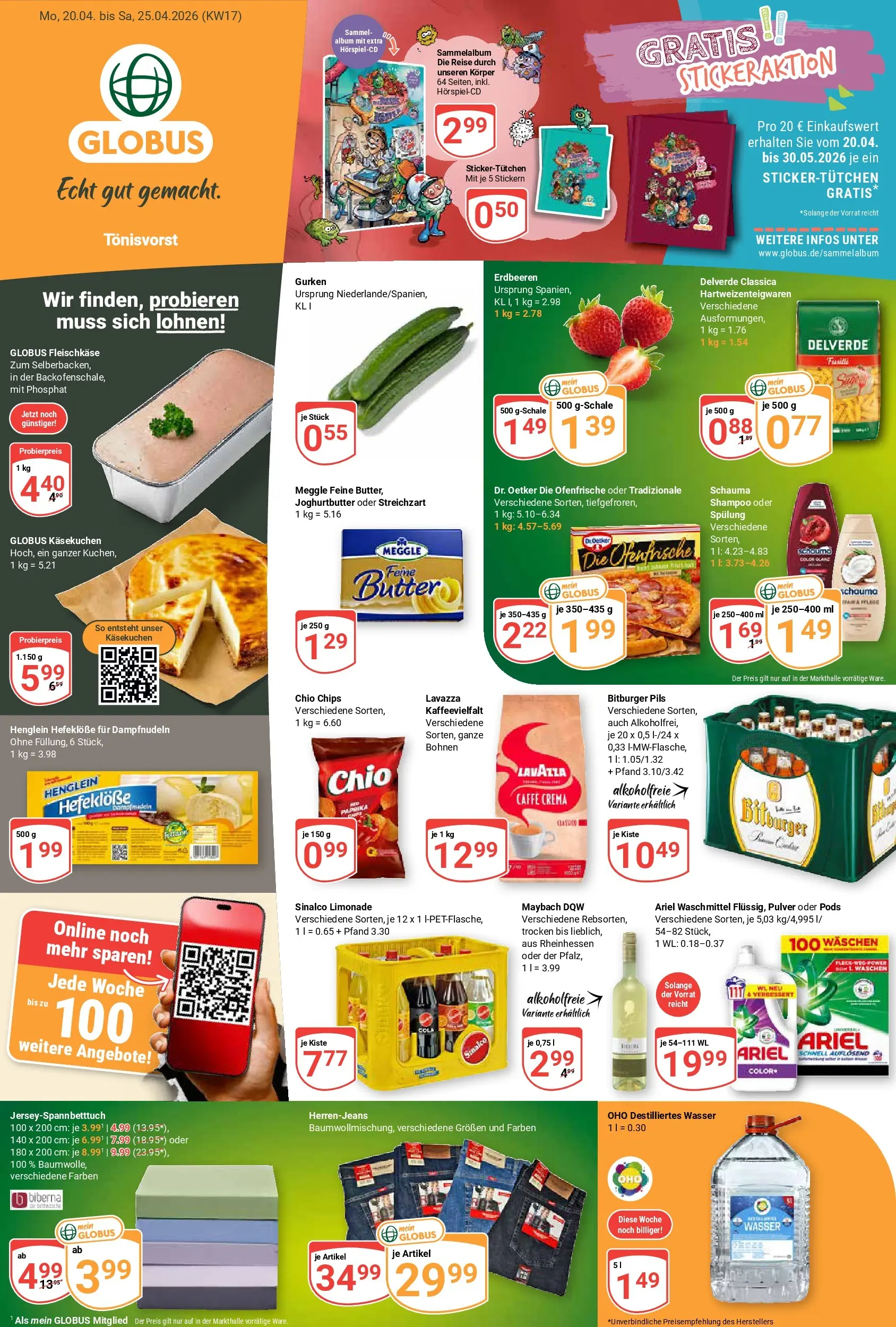 Globus Prospekt Tönisvorst	 (ab 20.04.2026) » Angebote online | Seite: 5 | Produkte: Shampoo, Spülung, Waschmittel, Gurken